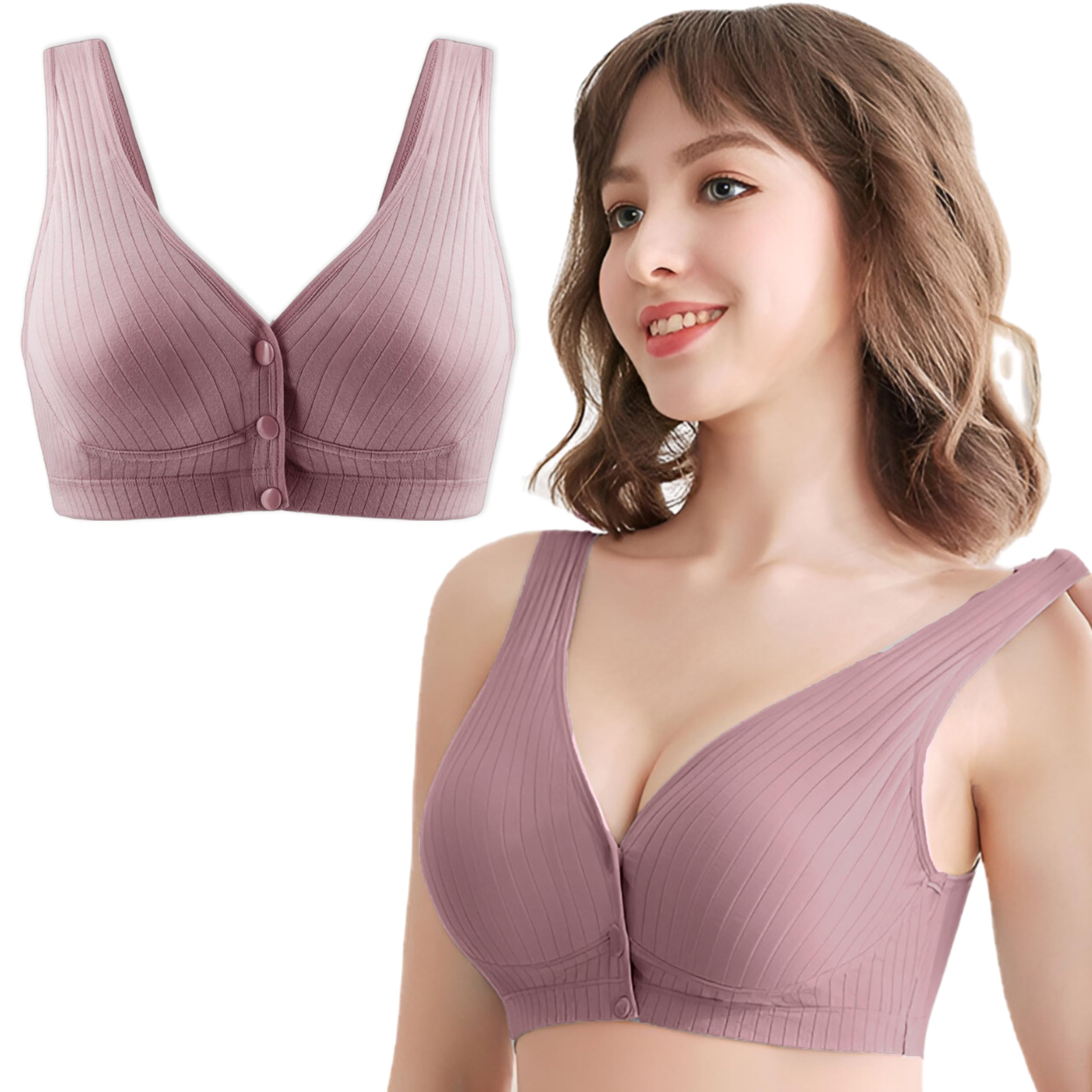 bembika Maternity Bra - Exeptional Quality Material Baby Feeding Bra, Stylish Nursing Bra for Mother Perfect Maternity Bras for Women Nursing and Maternity Bras for Baby Feeding-(BE2563-V)-picture-0