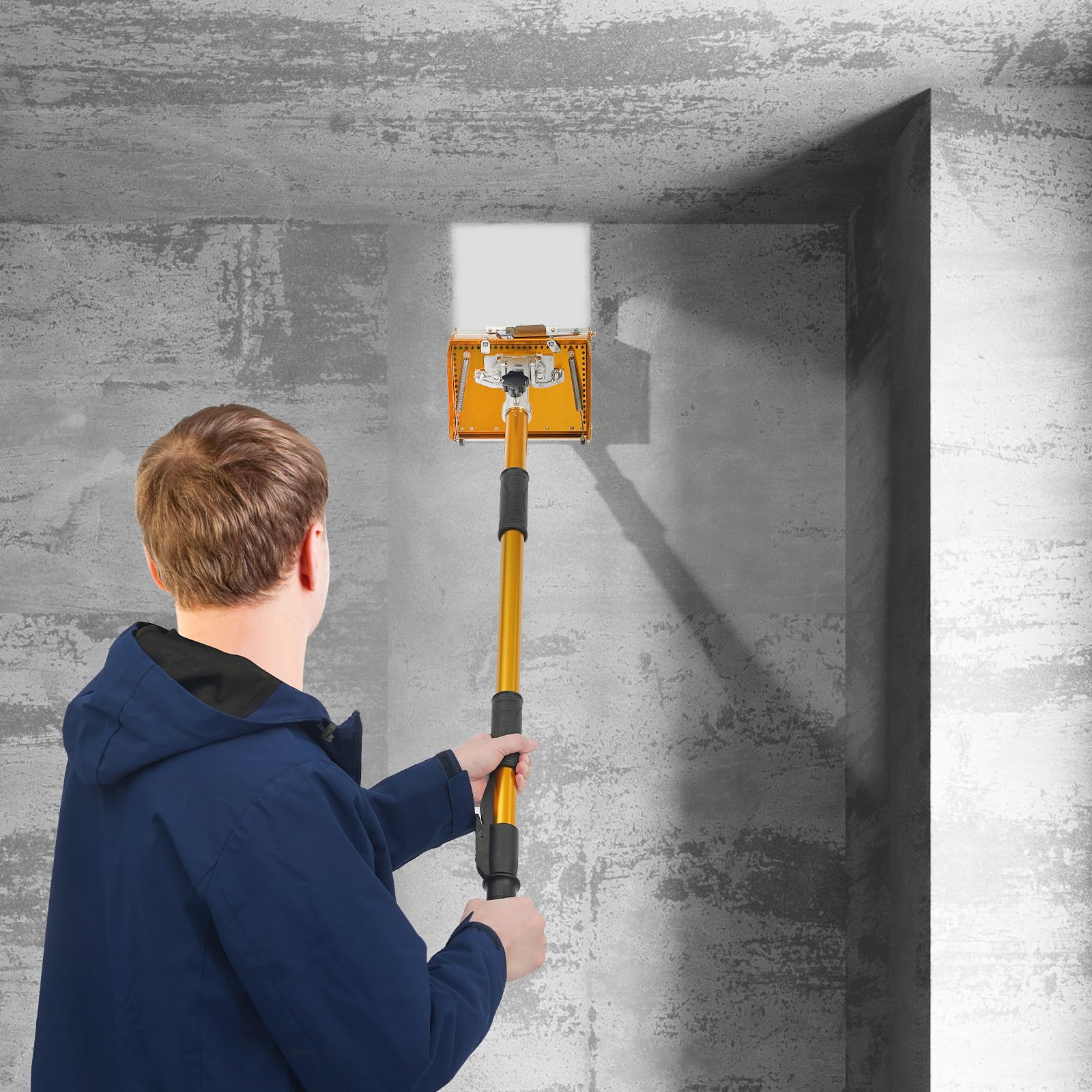 Truelle de cloison sèche réglable de 20,3 cm pour cloison sèche (jaune)