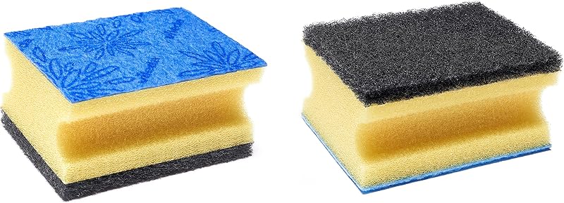 Vileda Glitzi Plus Kitchen Scouring Sponge Sponge Antibacterial Absorbent 18 Pack