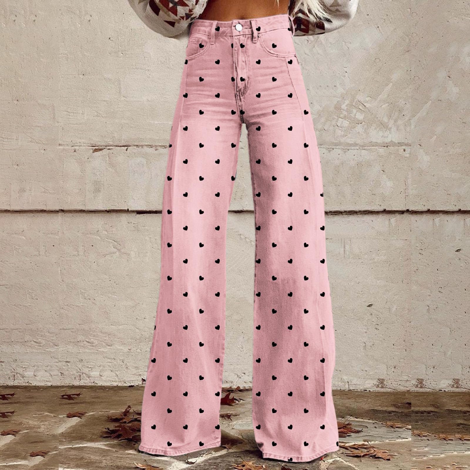 DGZTWLL - Pantaloni da donna casual a gamba larga, con tasche, vestibilità morbida, comfort per spiaggia, vacanze, uscite quotidiane