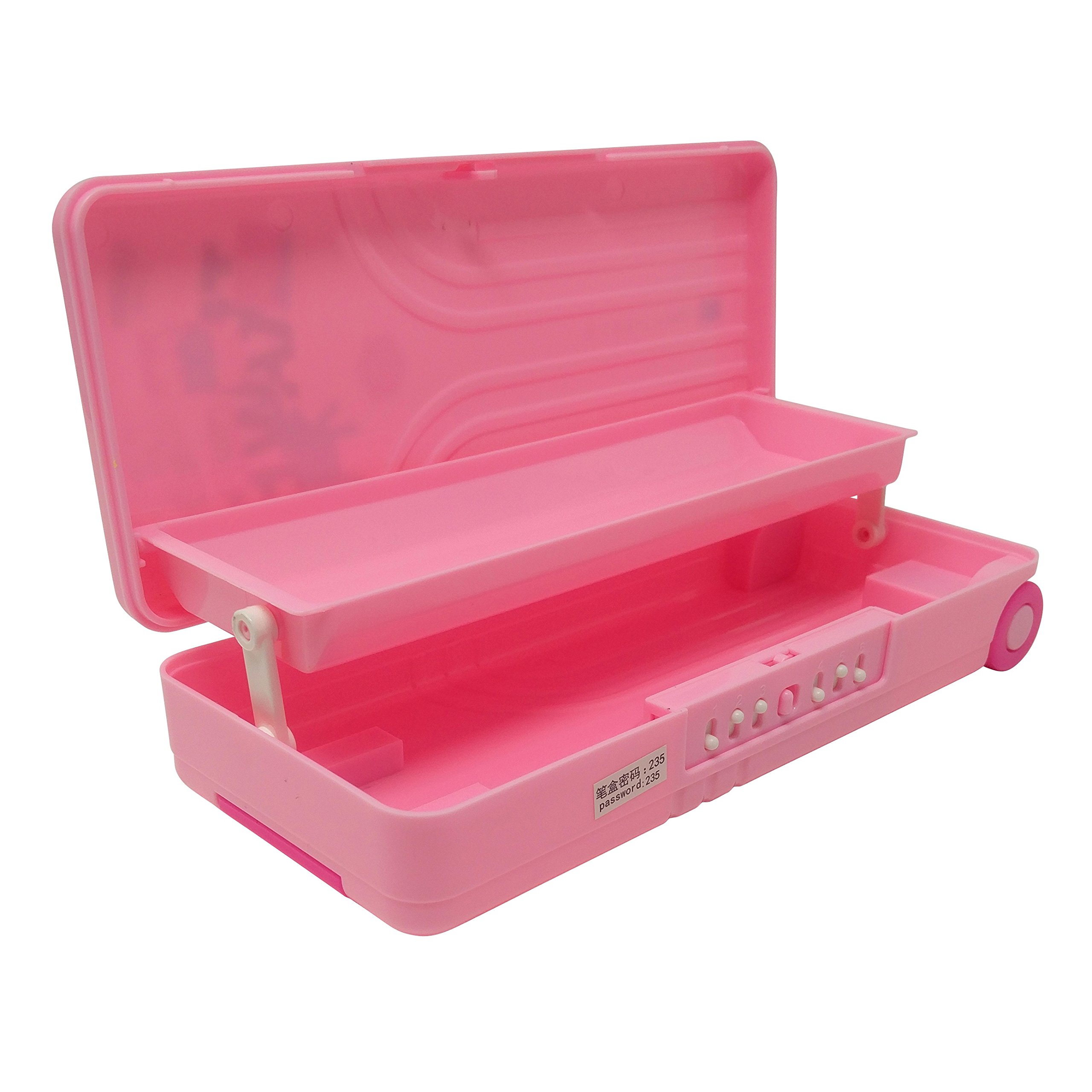 Buy Parteet New Password Protected Trolly Style Plastic Pencil Box for