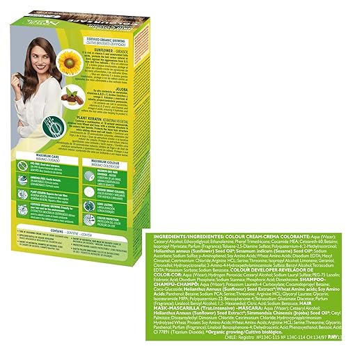 Miniatura 2 de Tinte permanente para el cabello, coloración permanente para el cabello, no contiene amoníaco, resorcinol ni parabenos ( 7 rubio)