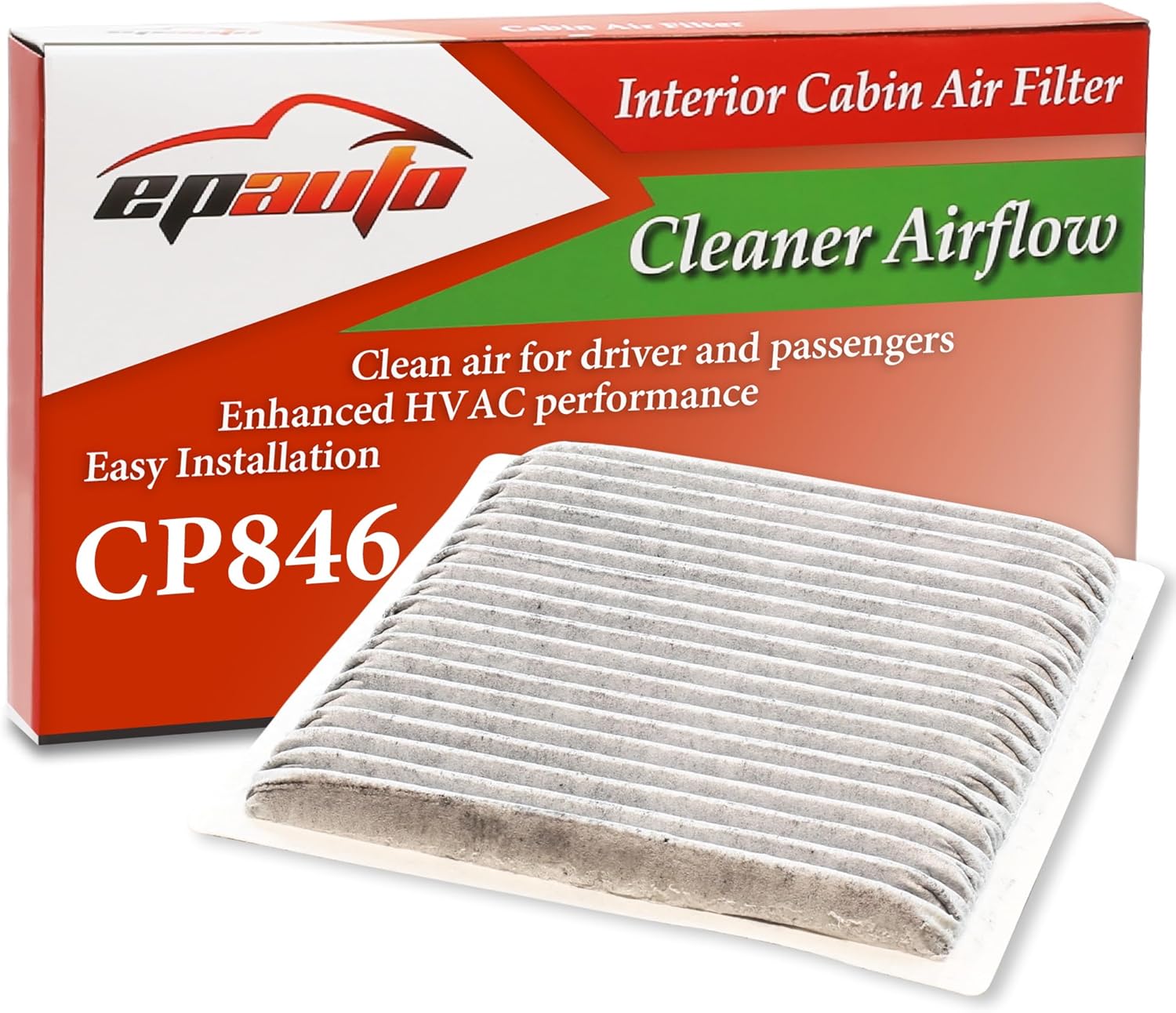 EPAuto CP846 Replacement Cabin Air Filter with Activated Carbon