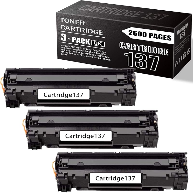 Class Mf247dw Replacement Canon Mf249dw Mf210 Printer Mf217w Mf232w Mf227dw Cartridge Toner Black 3 Pack Mf229dw Mf244dw Mf212w Lbp151dw Image Compatible D570 Mf216n Toner Mf236n Mf2 Crg 137 3 Pack For