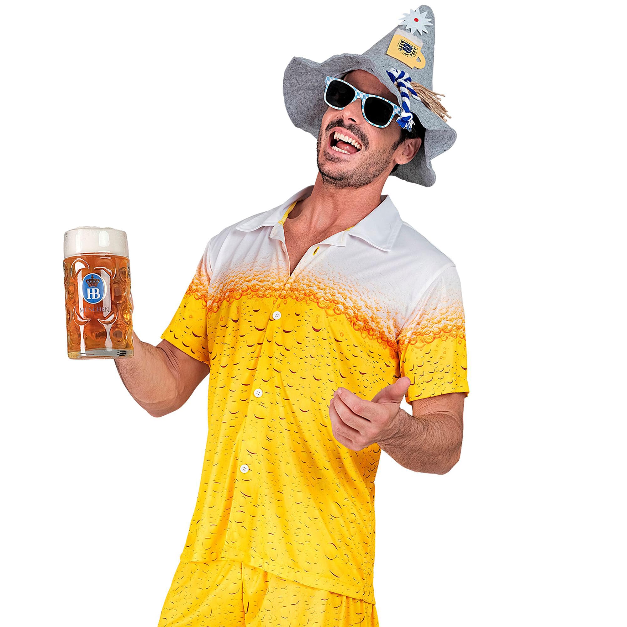 Widmann - Party Fashion Shirt for Men, Beer T-Shirt, Beer Festival, Bavaria, Beer Outfit, Festival