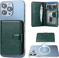 Vista 11 de Bocasal Cartera Magnética para MagSafe, Soporte Magnético para Tarjetas con Bloqueo RFID de Cuero, para iPhone 16/15/14/13/12 Pro/Max/Plus, Cartera
