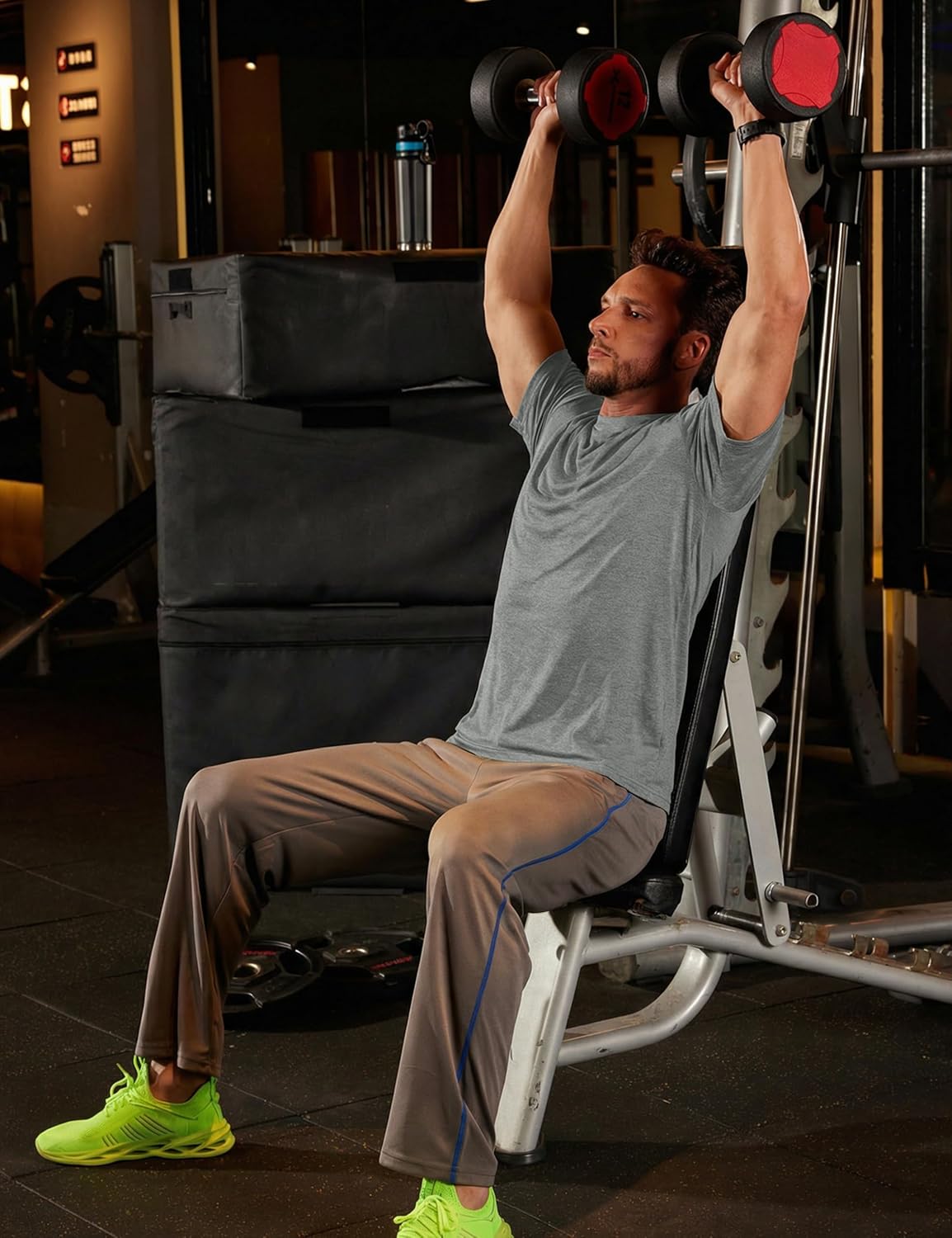 MAGCOMSEN Mens Workout Shirts Dry Fit Athletic Short Sleeve Tshirts Moisture Wicking Gym Running Performance Shirt - Image 3