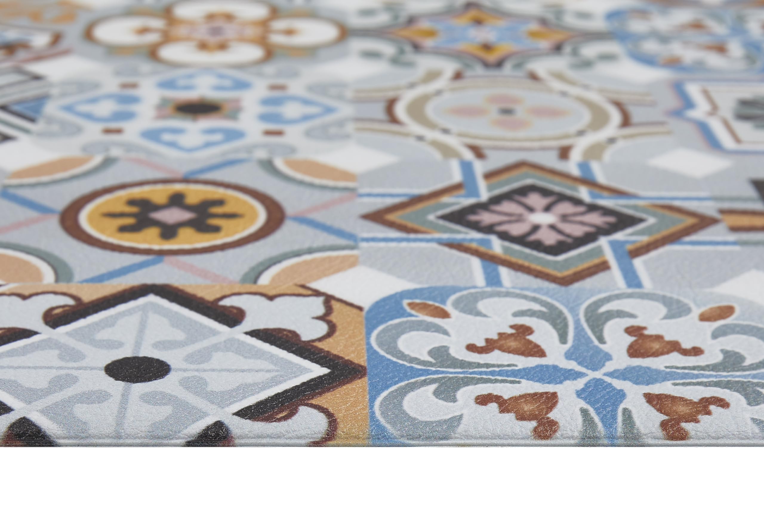 andiamo Tapis de Couloir Marrakech avec Dos antidérapant – Tapis de Cuisine et Couloir - 70 x 200 cm - Bleu Gris