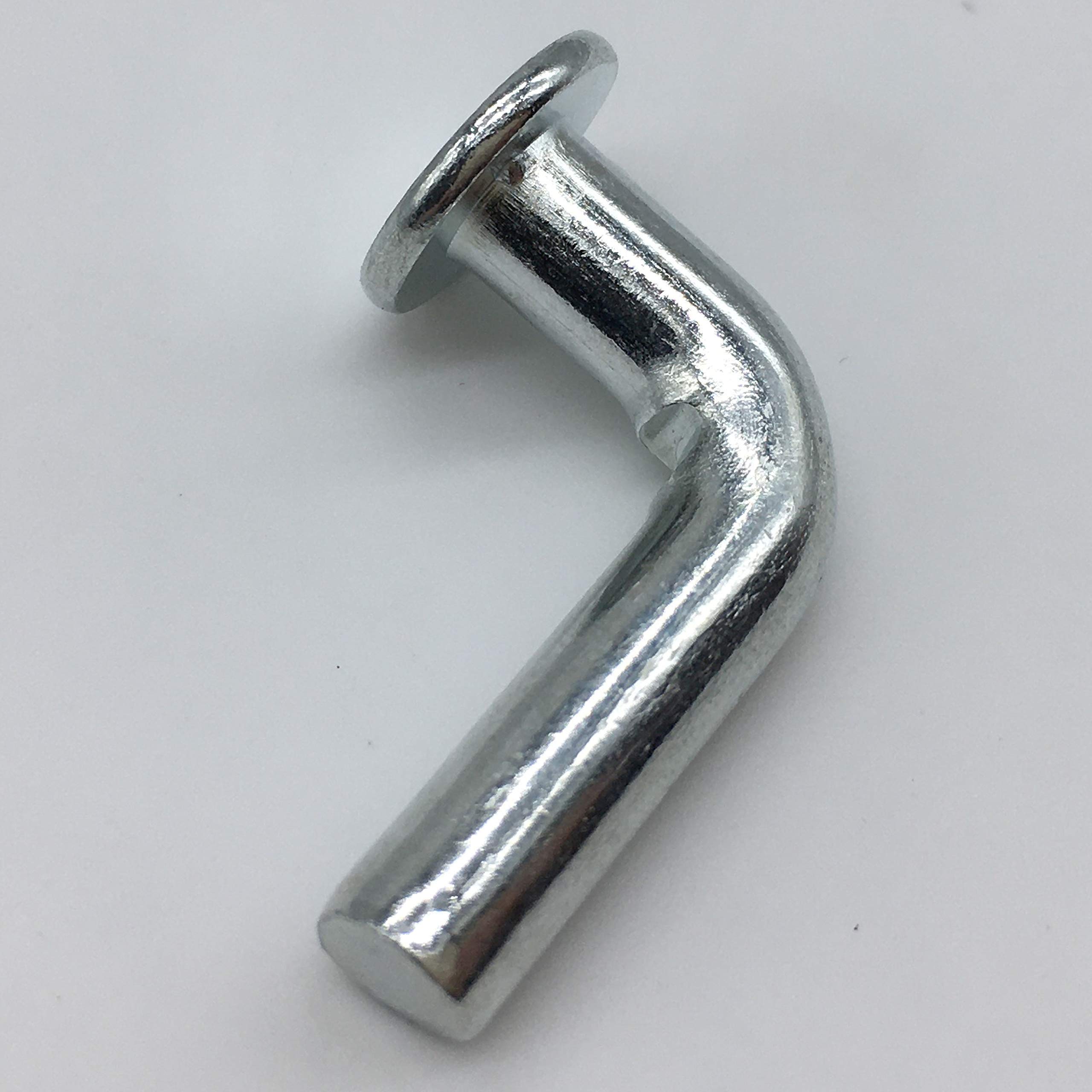 Fall von 1 Packung, 50 Stk/Packung, Universal Palettenregal-Tropfen-Pin, Breite Locker Sicherheit Clip, 37/64"| 0.57"/14.5 mm Flachkopf|Silber|M740