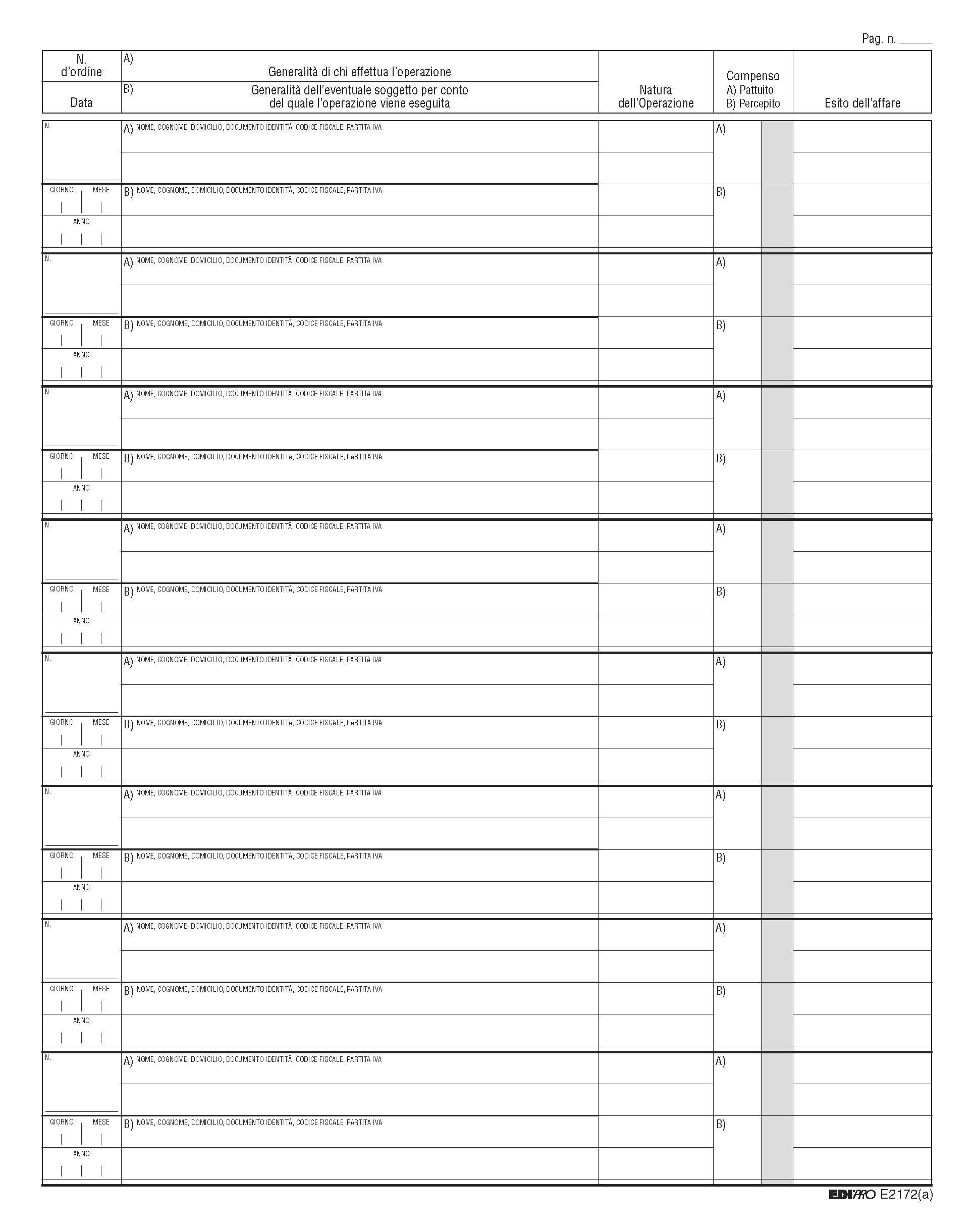 EDIPRO E2172 Giornale degli affari 96 kartek 31x24,5 cm