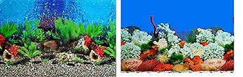Taiyo Pluss Discovery? Aquarium Double Side Background Poster Decoration Wallpaper Sticker, Suitable for 3 feet Tank Height (1 Meter) (38 Inch Poster - 1 Meter)