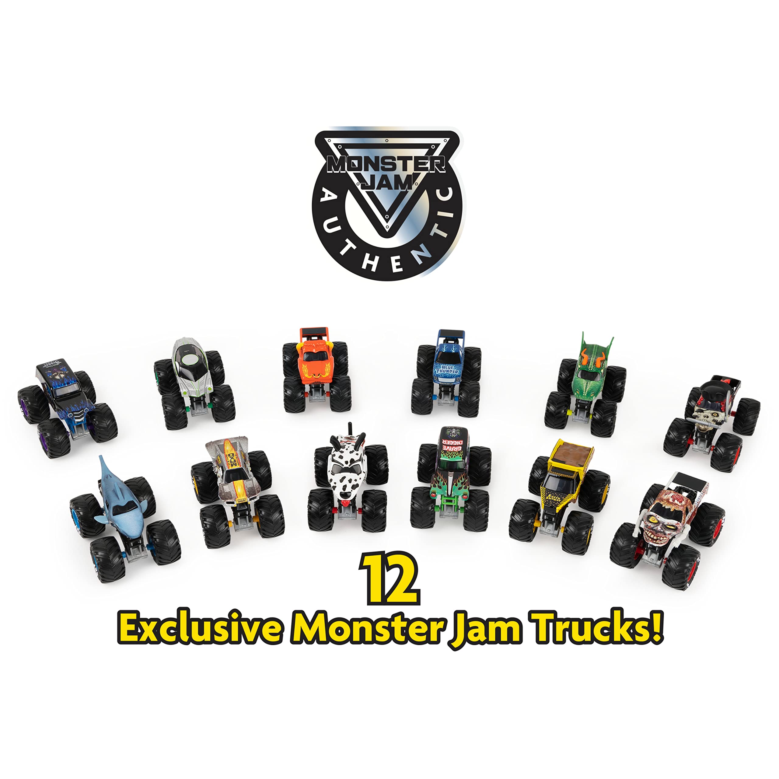 Buy Monster Jam, Official 12Pack of 164 Scale DieCast Monster Trucks