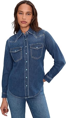 Western Slim Denim Shirt