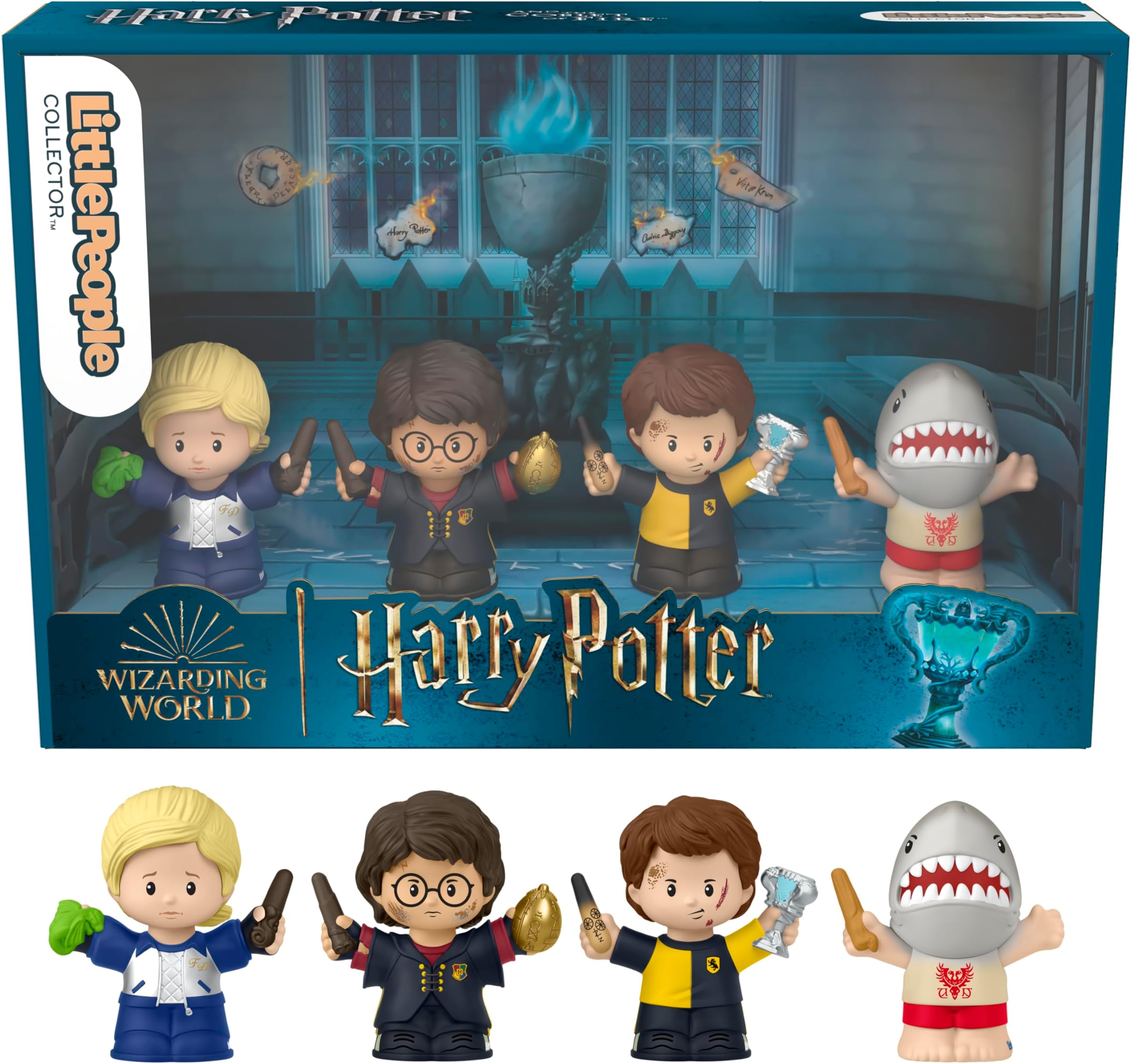 Little People Collector Harry Potter and the Goblet of Fire Special Edition Set for Adults & Fans with 4 Figures in Display Box