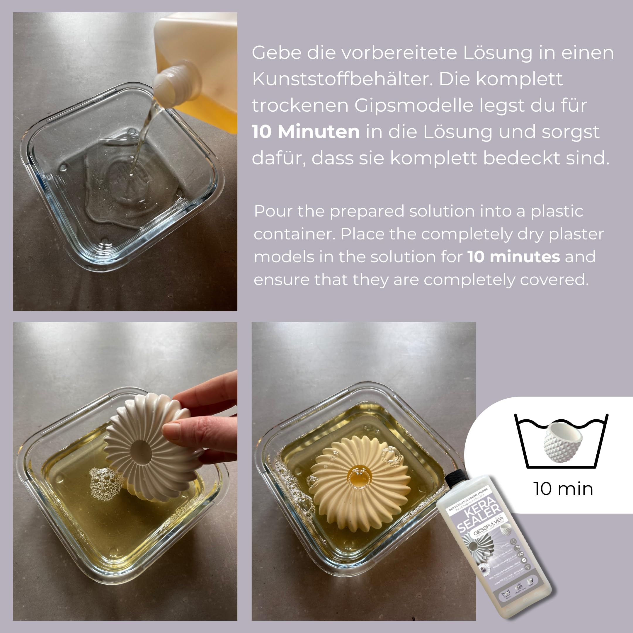 Kerasealer – 1000 ml – Sigillante ecologico per polvere di colata