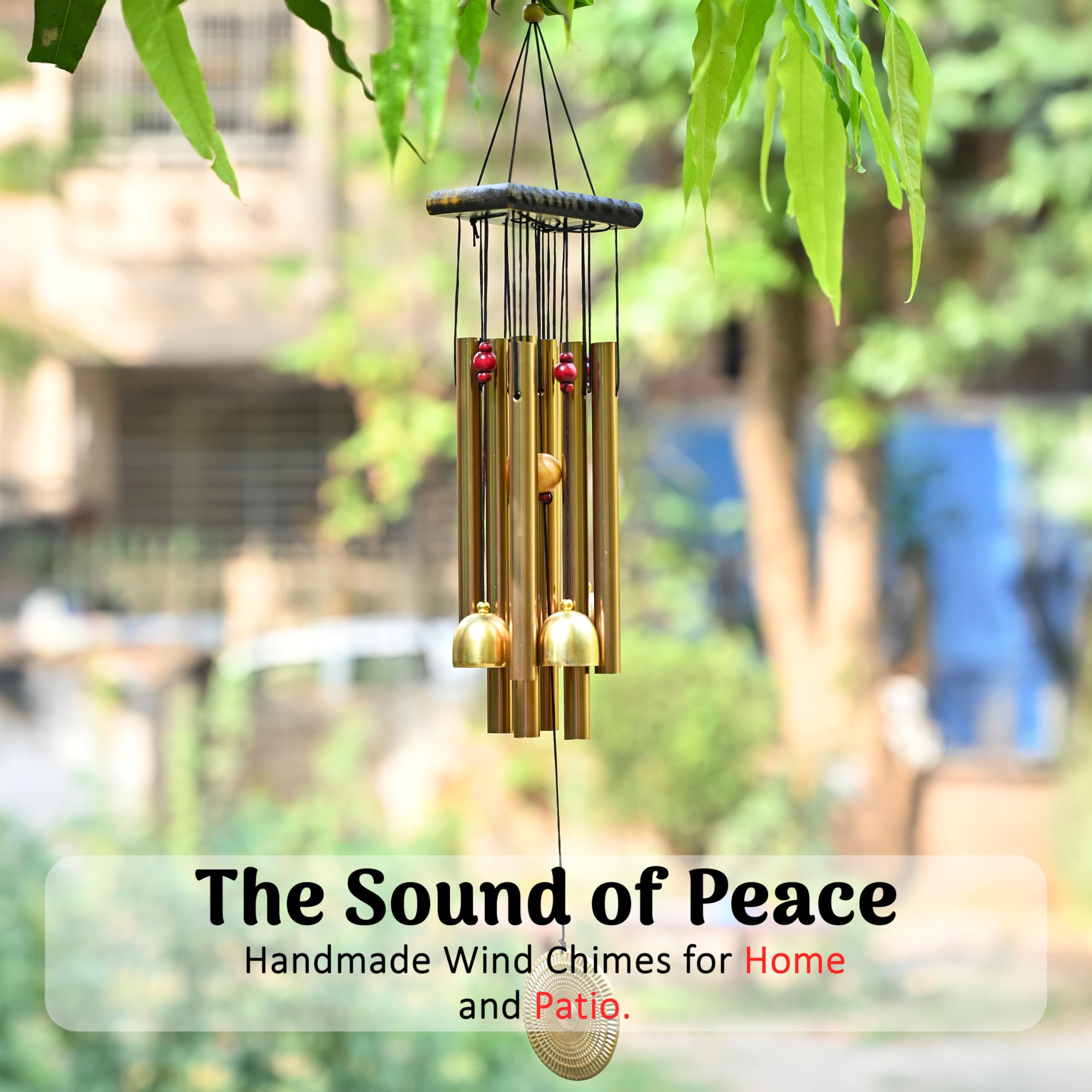 Hindcraft Hindcraft Elegant Premium Wind Chimes for Home, Balcony & Garden Decor Metal Wind Chimes | Feng Shui Chimes for Positive Energy & Good Luck | Hanging Outdoor Bells 3