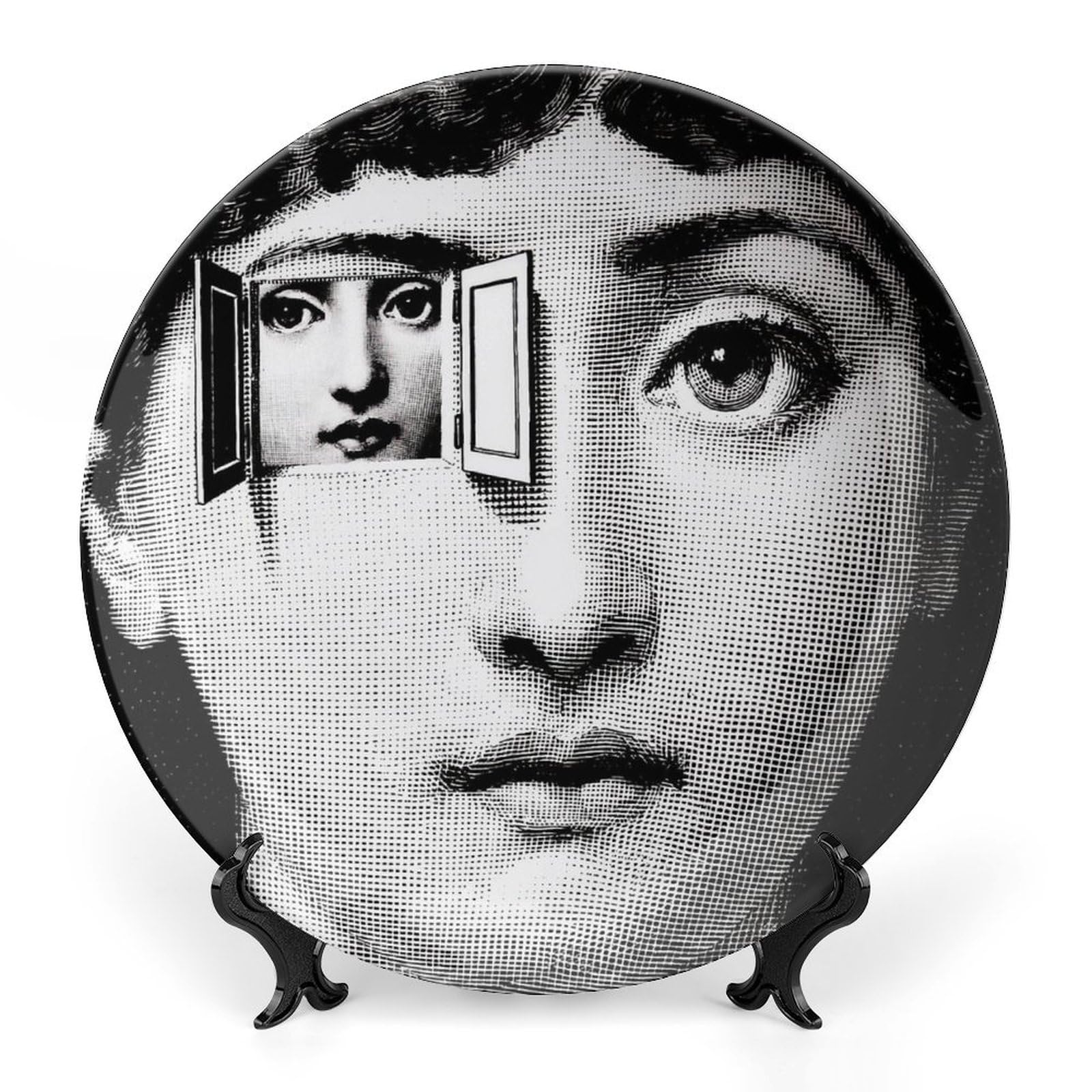 Piatto Decorativo Da Parete Lina Cavalieri Con Piastra Facciale Misteriosa 10,8inch