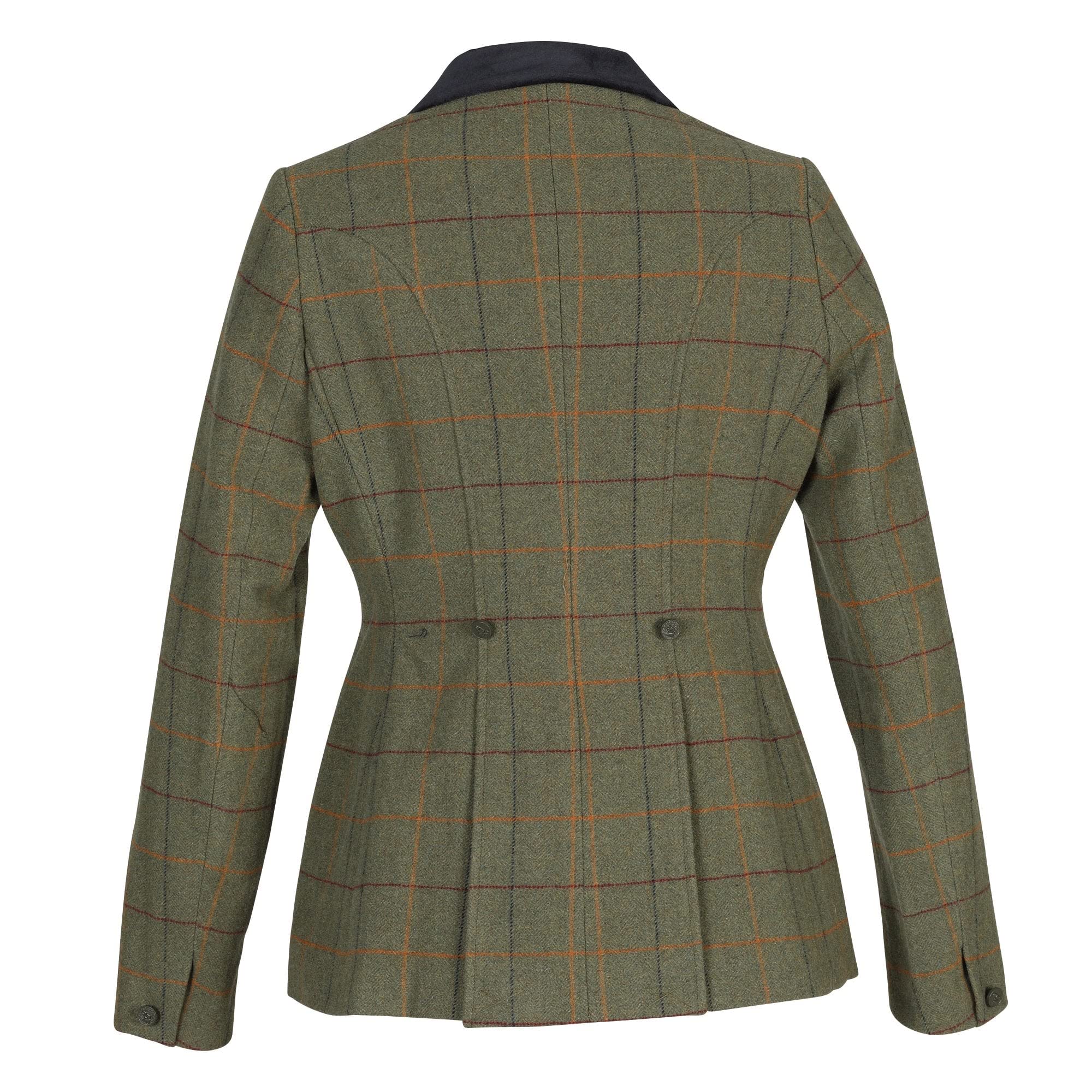 Shires Aubrion Saratoga Veste d'équitation pour femme Rouge/jaune/bleu à carreaux