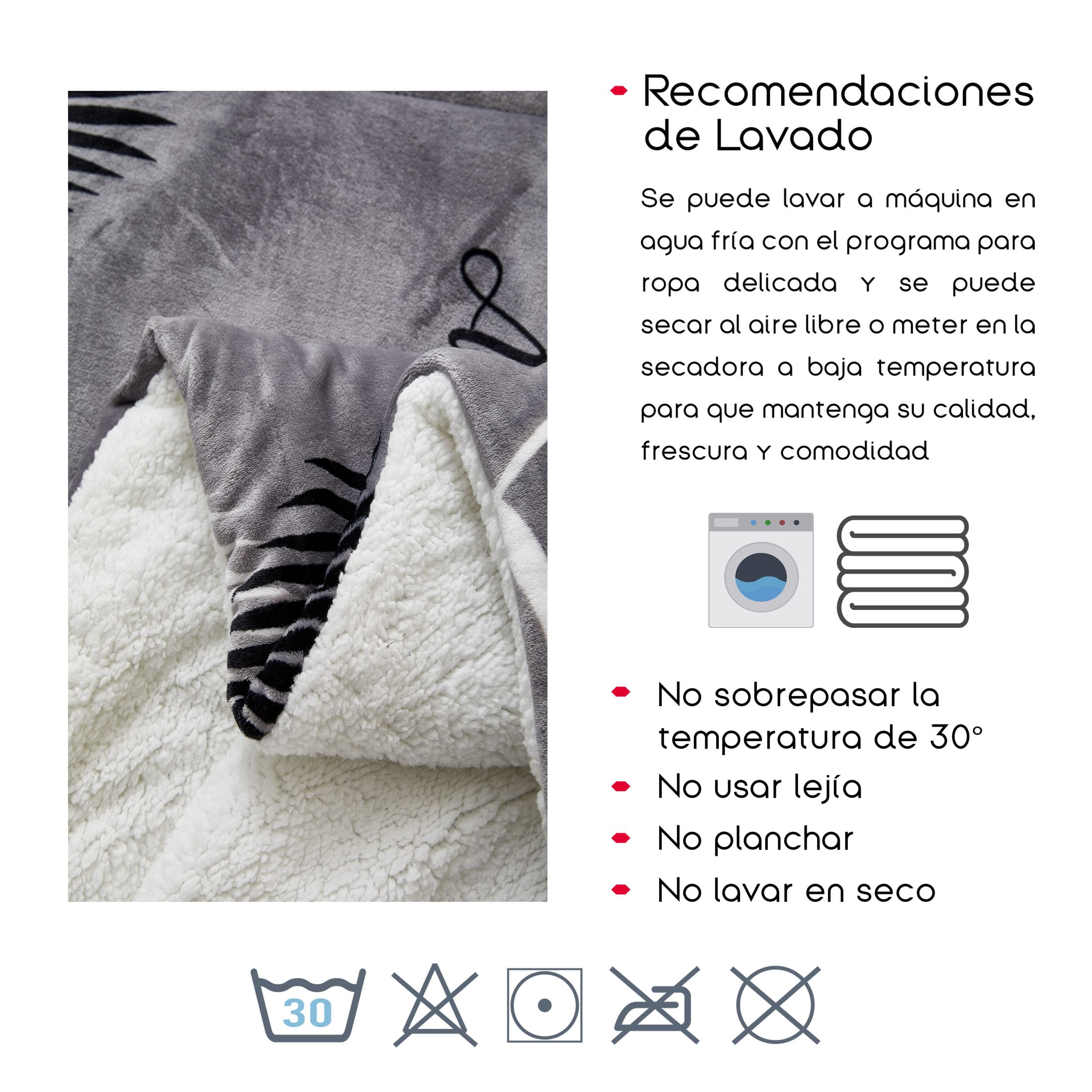 TIENDA EURASIA – Edredón Nórdico con Borreguito | Estampado Moderno | 100% Poliéster | Transpirable | Nordicos con Borreguito | Camas 90/105, 135/150 y 150/180 (Hojas, 90-105 1 Funda)