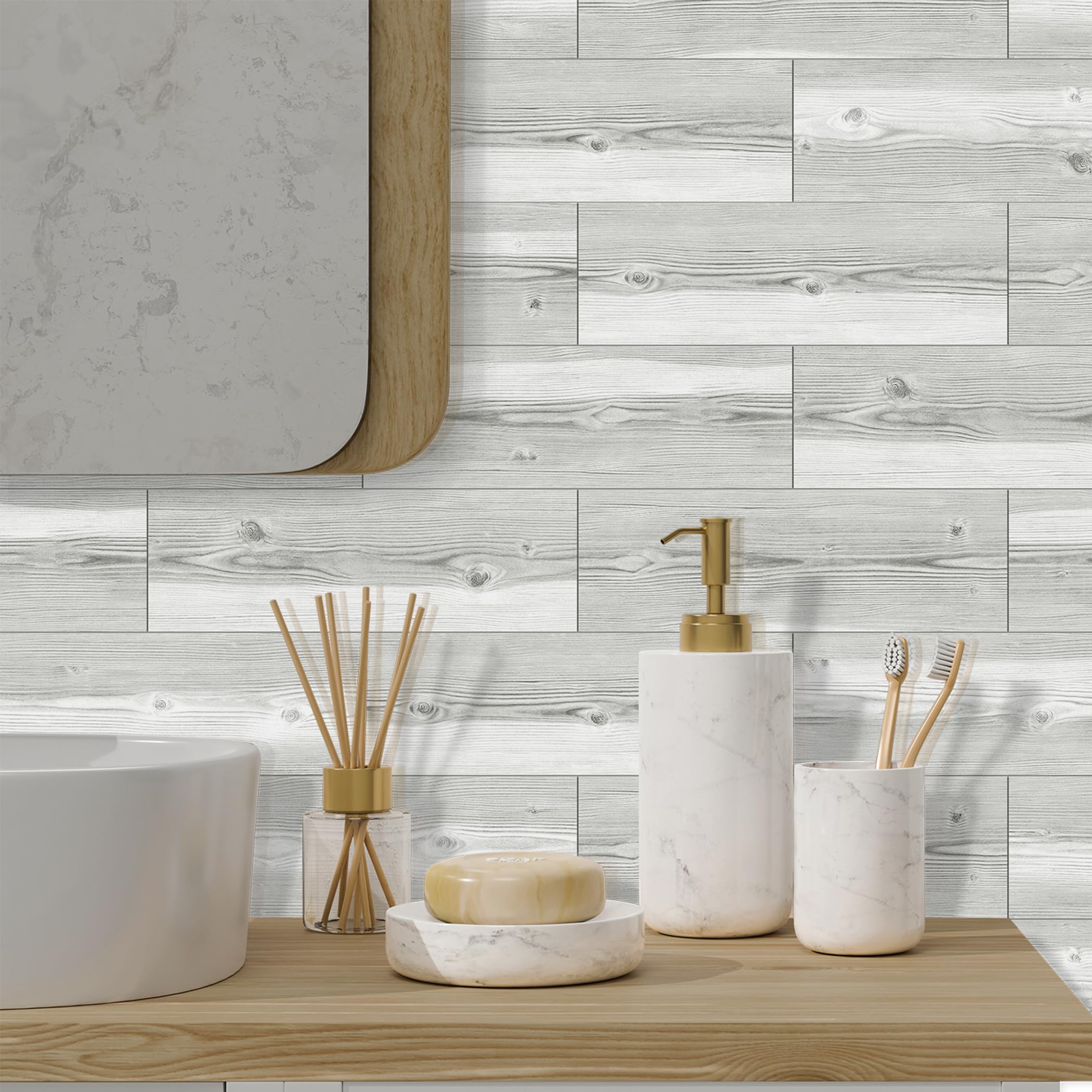 AMOYUN 12 vellen pel-en-plak wandtegel backsplash voor keuken