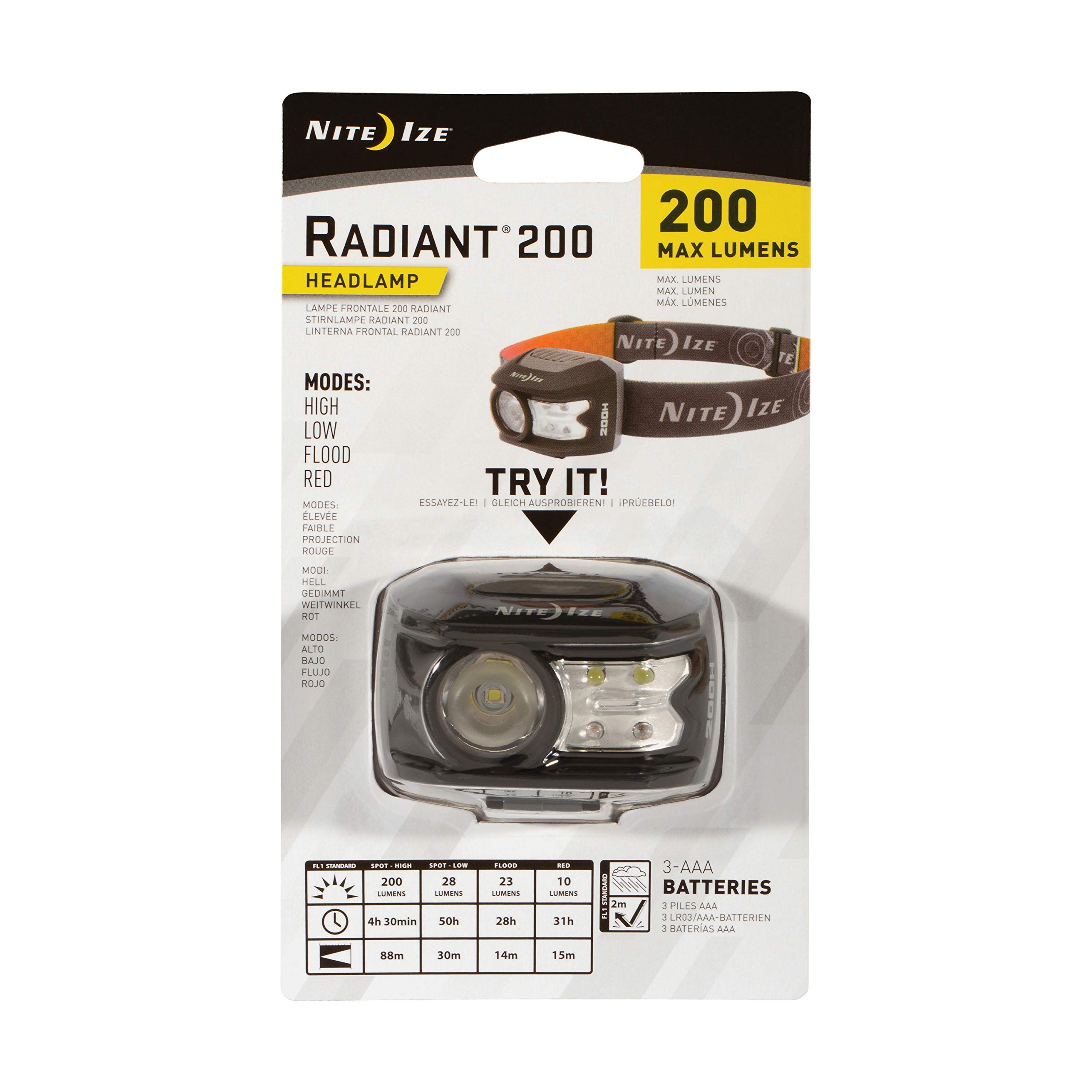 Nite Ize Radiant LED Headlamp with adjustable strap