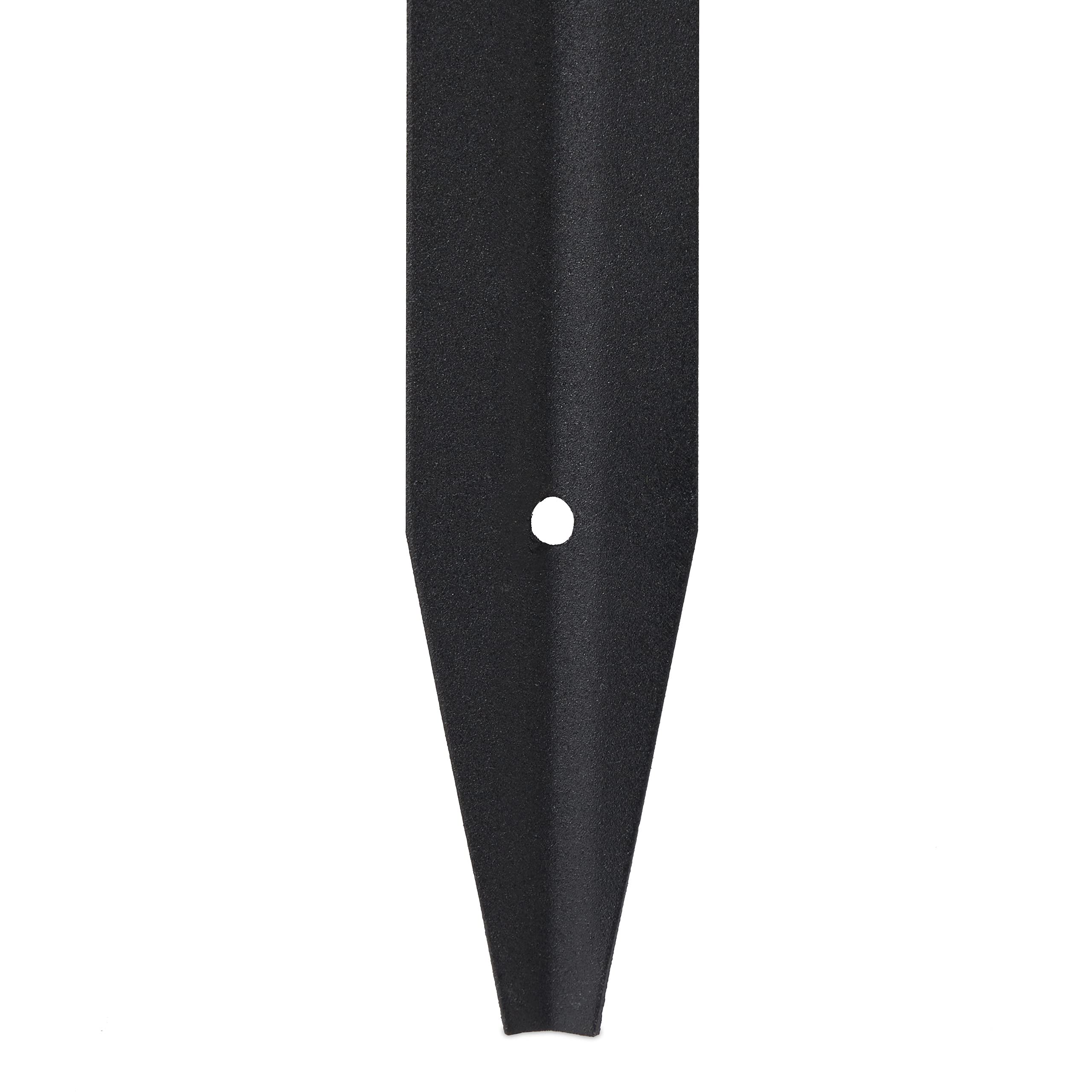 Relaxdays Beeteinfassung Metall, stabile Rasenkante, schwarz