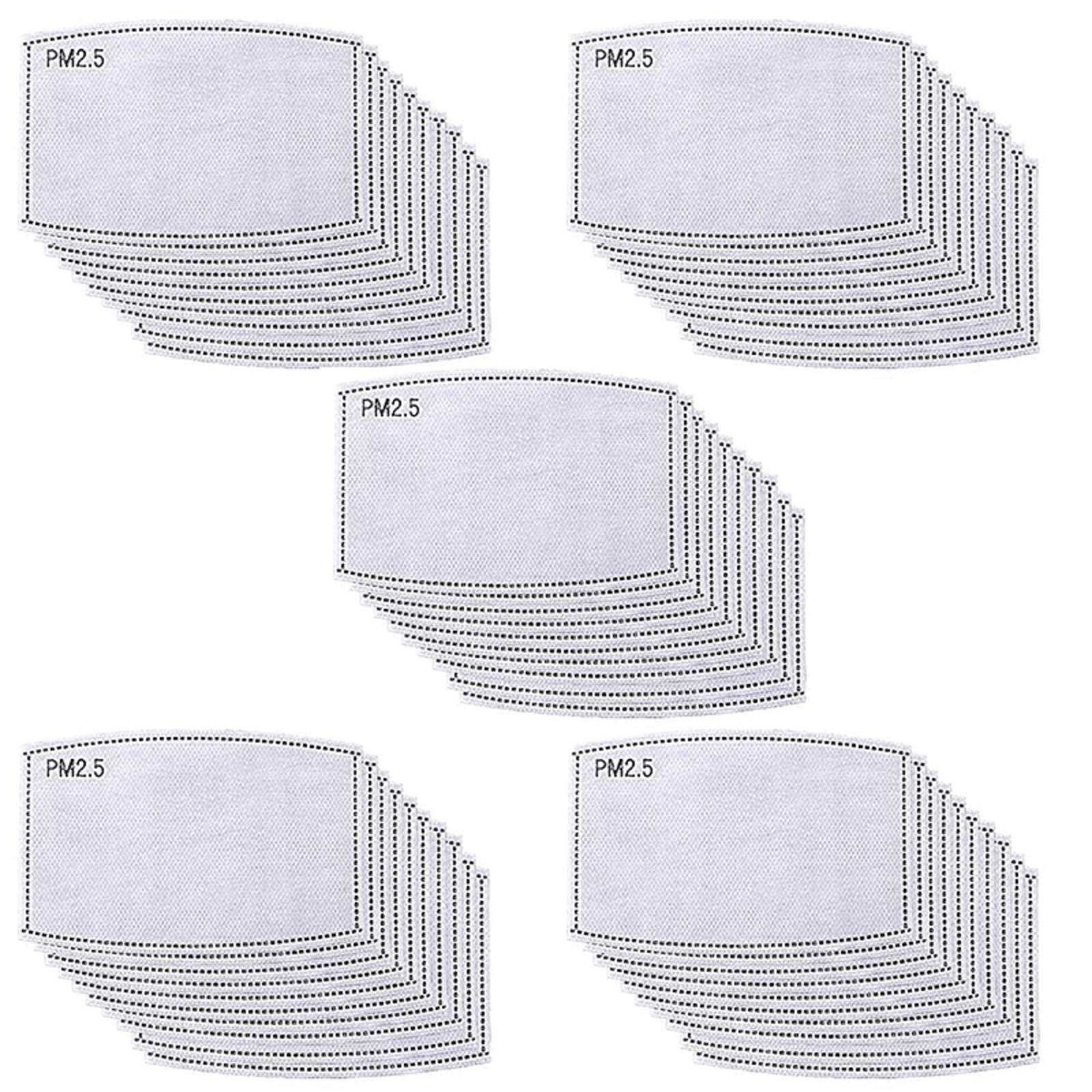 Buy 50 Pcs PM 2.5 Activated Carbon Filters 5 Layers Insert Replaceable ...