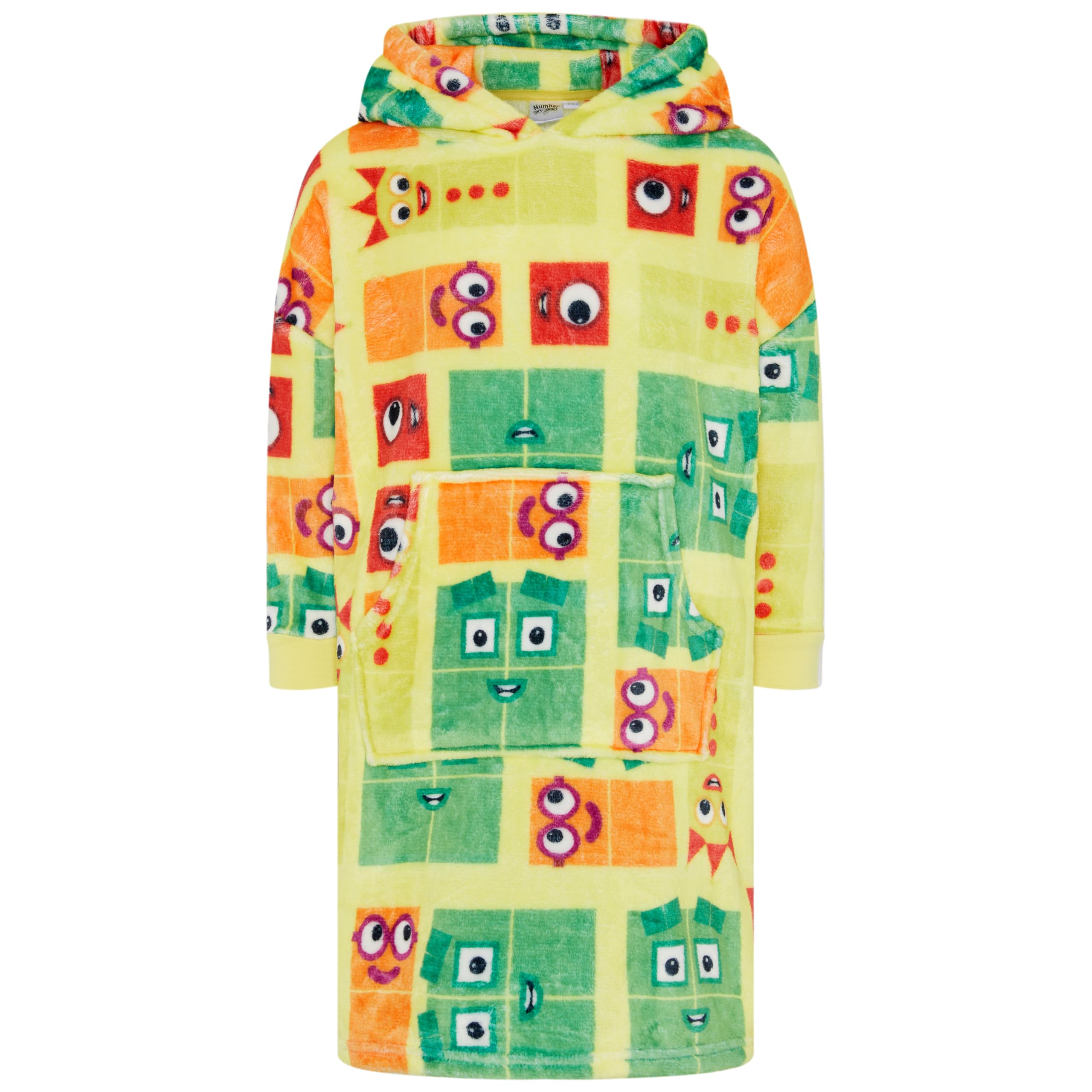 Numberblocks Unisex Oversized Wearable Blanket Hoodie - 5-6 Years 116cm