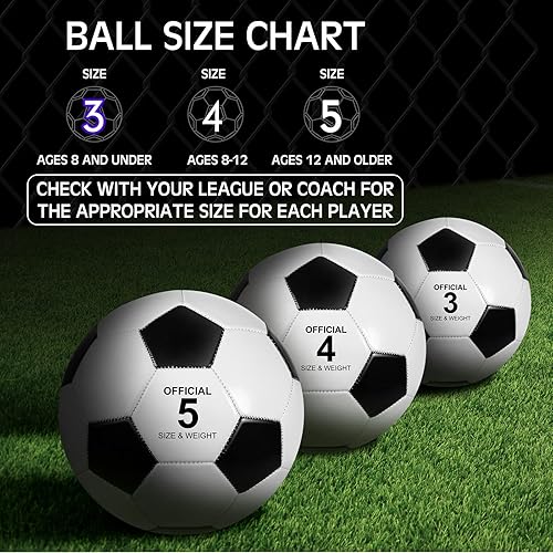 Miniatura 9 de Deekin Balón de fútbol a granel con bomba, trabajo en equipo, deportes al aire libre, pelota de fútbol a granel, entrenamiento de fútbol para