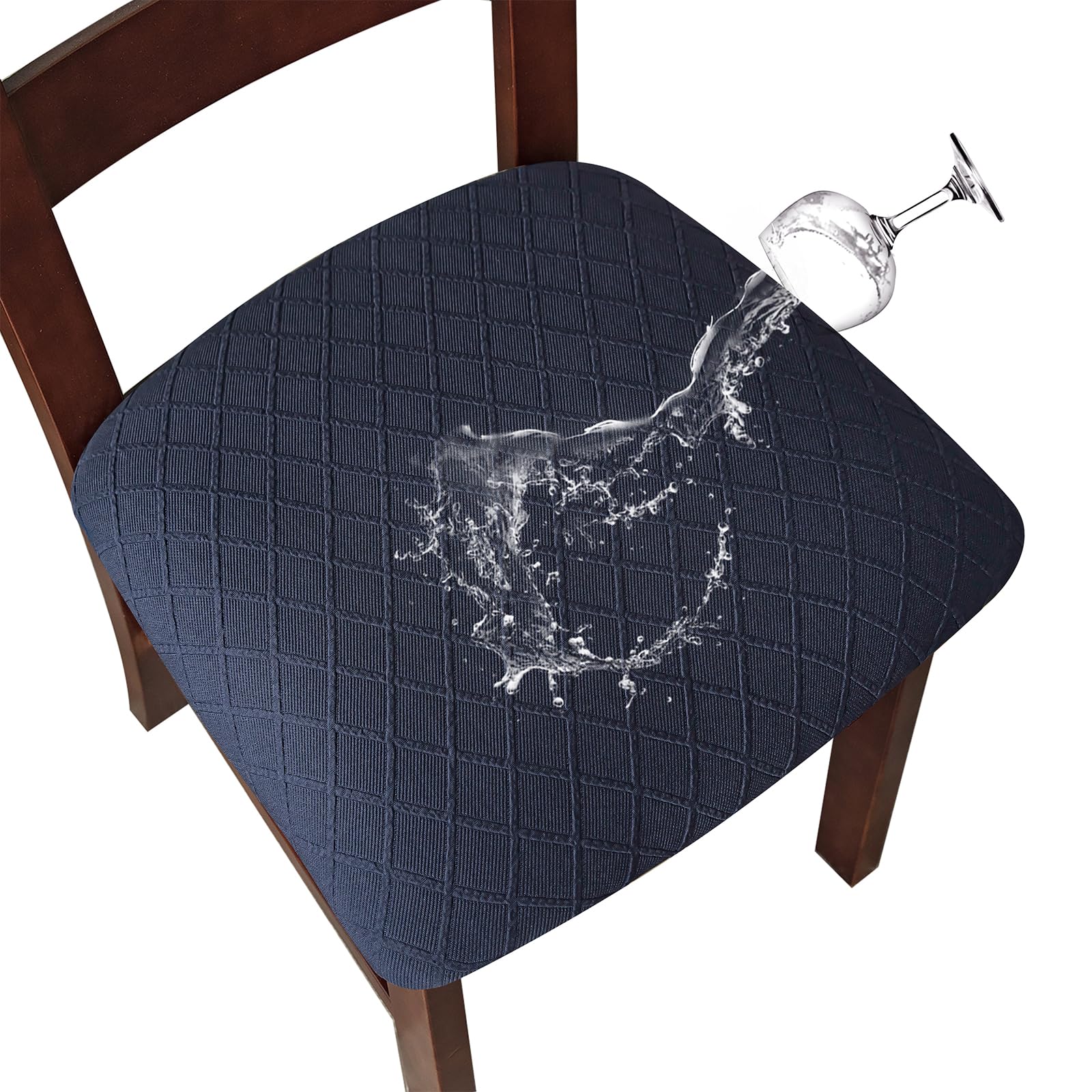 Genina Waterproof Seat Covers for Dining Room Chair Cushion Covers Set of 2