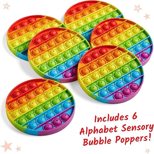 Miniatura 5 de hand2mind Juguete sensorial de burbujas del alfabeto juguete para la ansiedad práctica de letras para preescolares aprendizaje del alfabeto para