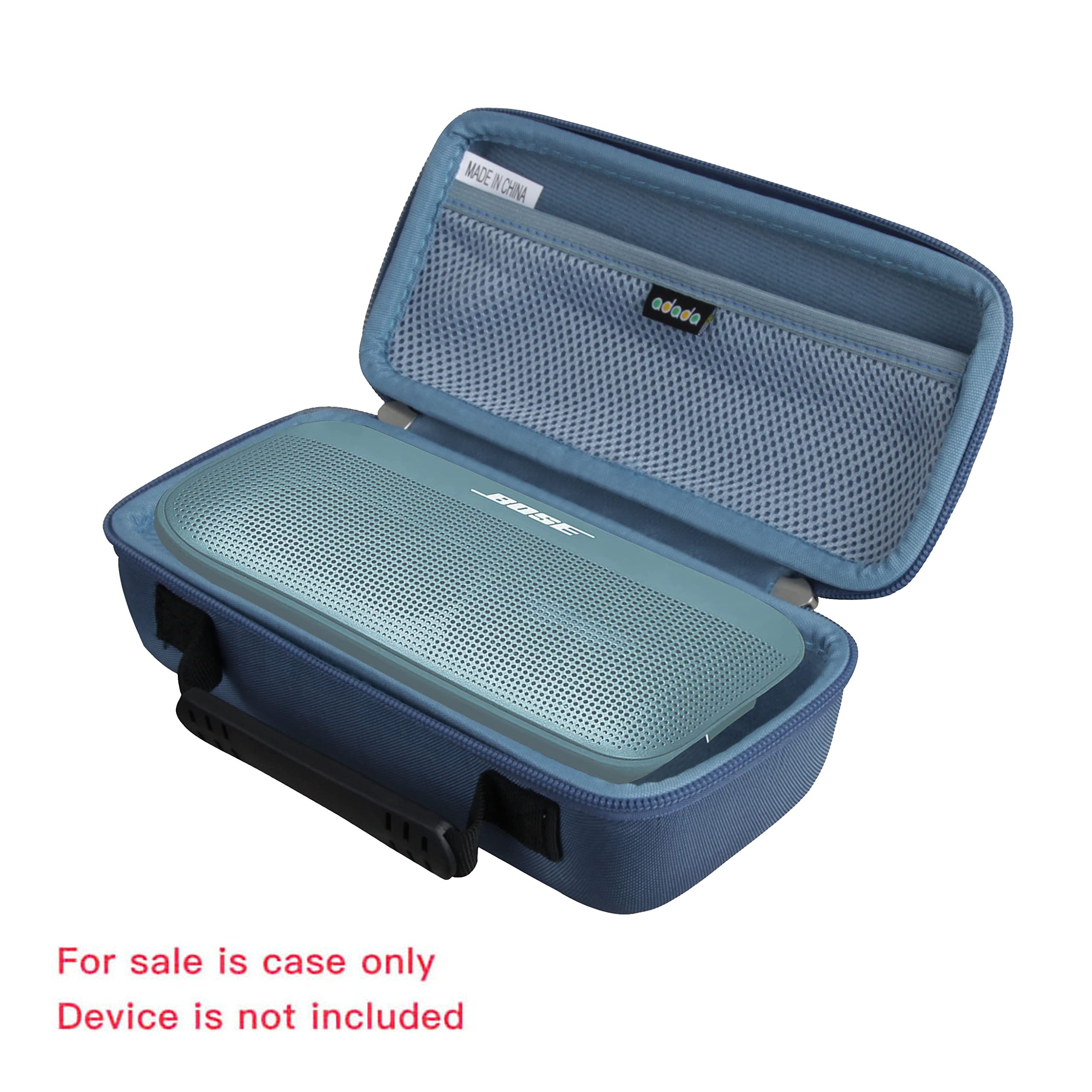 Adada Hard Travel Case for Bose New SoundLink Flex (2nd Gen)/ Bose SoundLink Flex Bluetooth Portable Speaker (Blue)