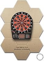 Vista 1 de Tablero de dardos profesional, HexTile Protector de pared Dartboard Surround