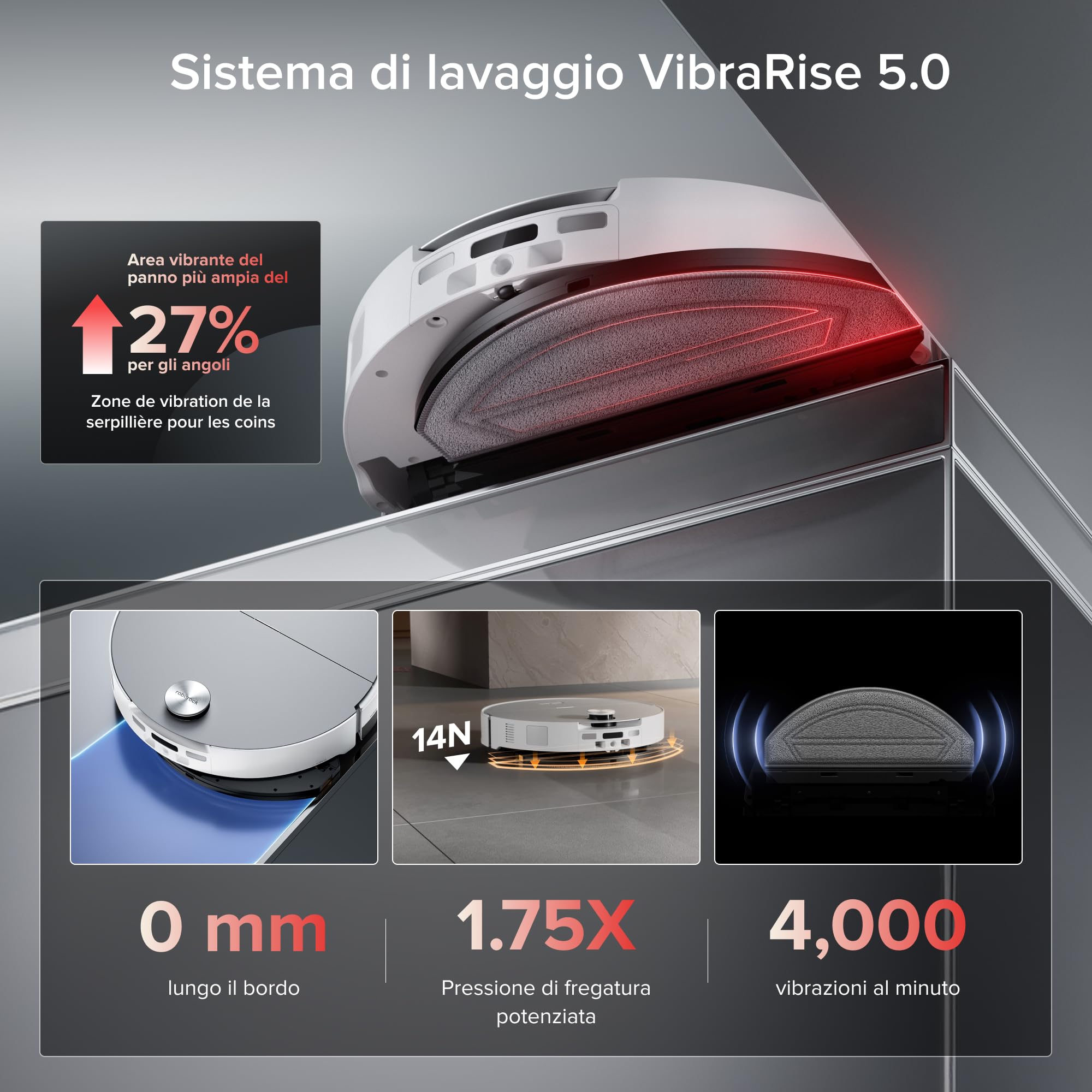 roborock Saros 20 Sonic Robot Aspirapolvere 36.000Pa, Motore HyperForce, Doppio Sistema Anti-Groviglio, AdaptiLift Chassis Supera Soglie da 8,8 cm (Bianco)
