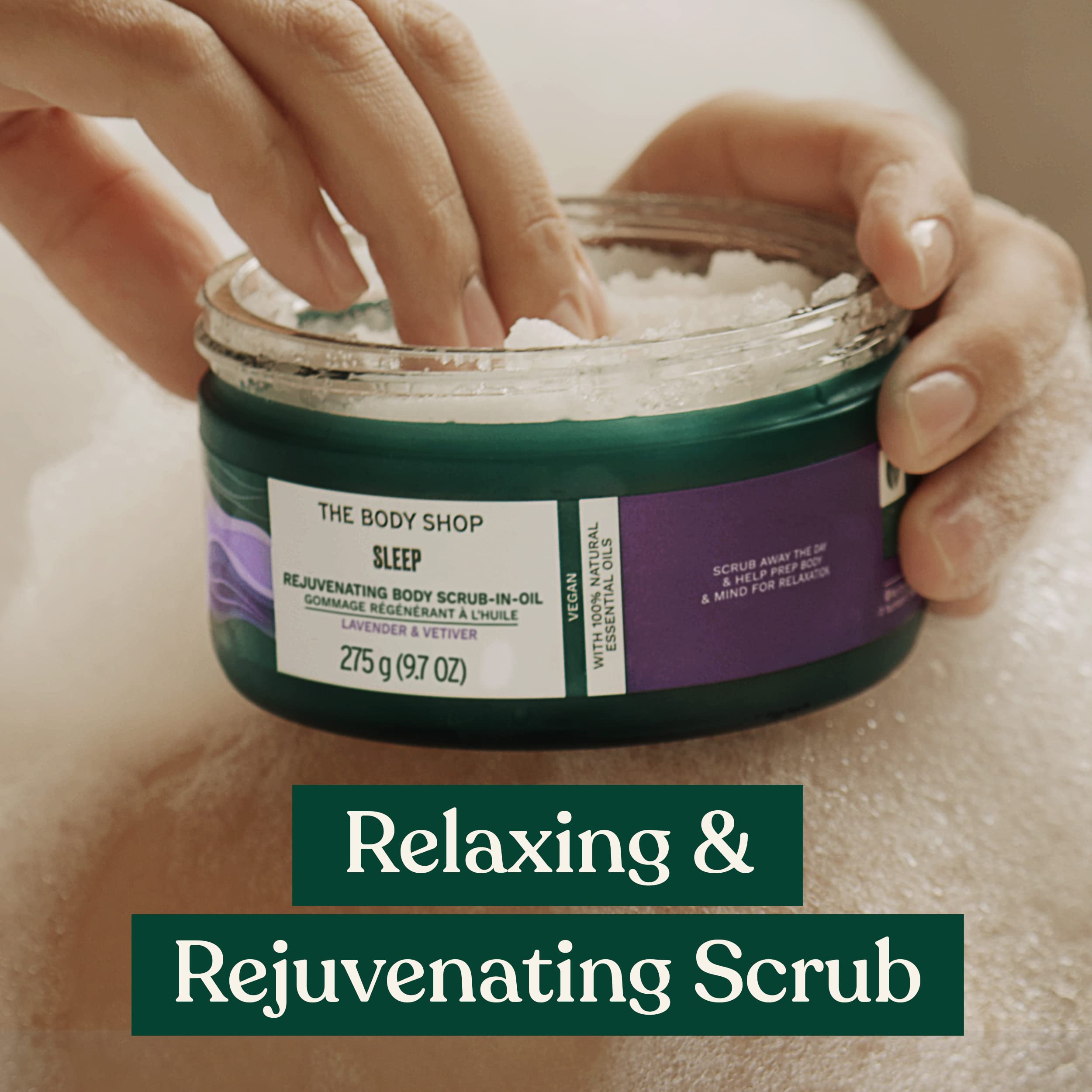 THE BODY SHOP Sleep Rejuvenating Body Scrub-In-Oil 275 g, white, 275 ml (Pack of 1) - Image 2