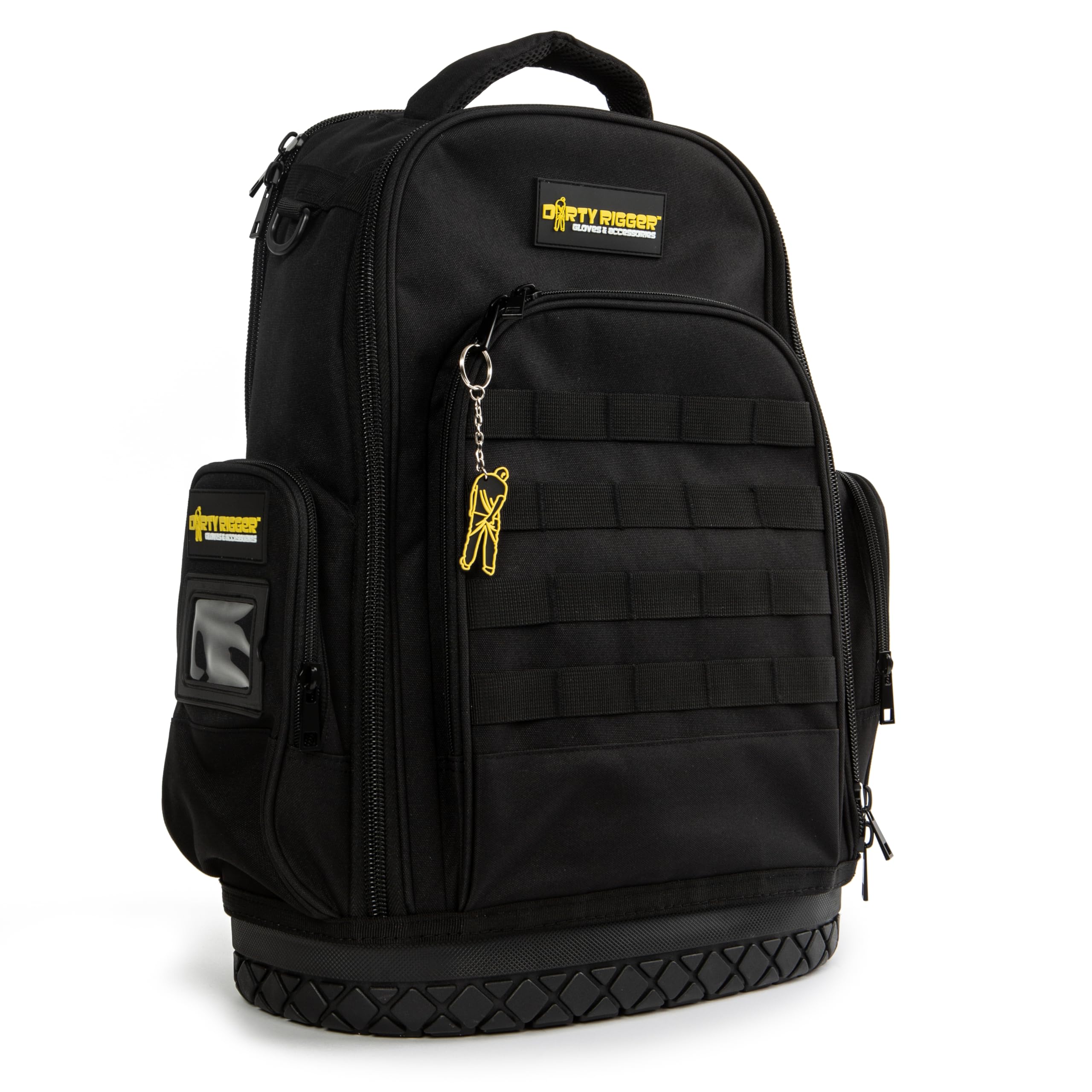 Dirty Rigger Technician's Tool Backpack - 42cm x 50cm x 20cm, Large, 30 Litre, Heavy-Duty, Modular & Lightweight Ergonomic Work Bag, Ventilated, Water & Abrasion-Resistant Base, Multi Compartments
