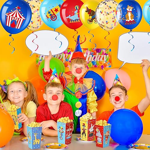 Miniatura 7 de Tiamon 32 unidades de suministros para fiestas de carnaval, cajas de palomitas de maíz, recipientes desechables de 6 pulgadas, cajas de papel de