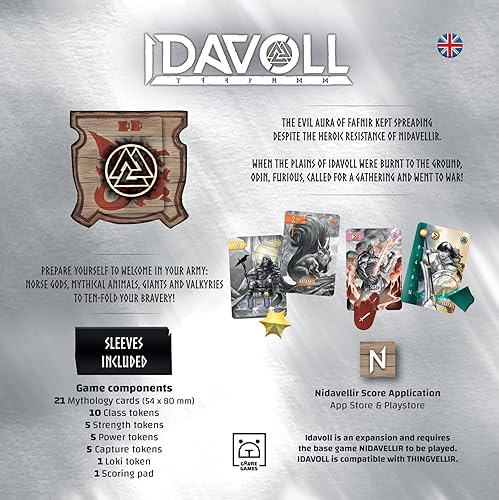 Miniatura 2 de Nidavellir expansión Idavoll  Juegos de estrategia para adolescentes y adultos  Expansión al galardonado juego de cartas míticas  Recluta criaturas