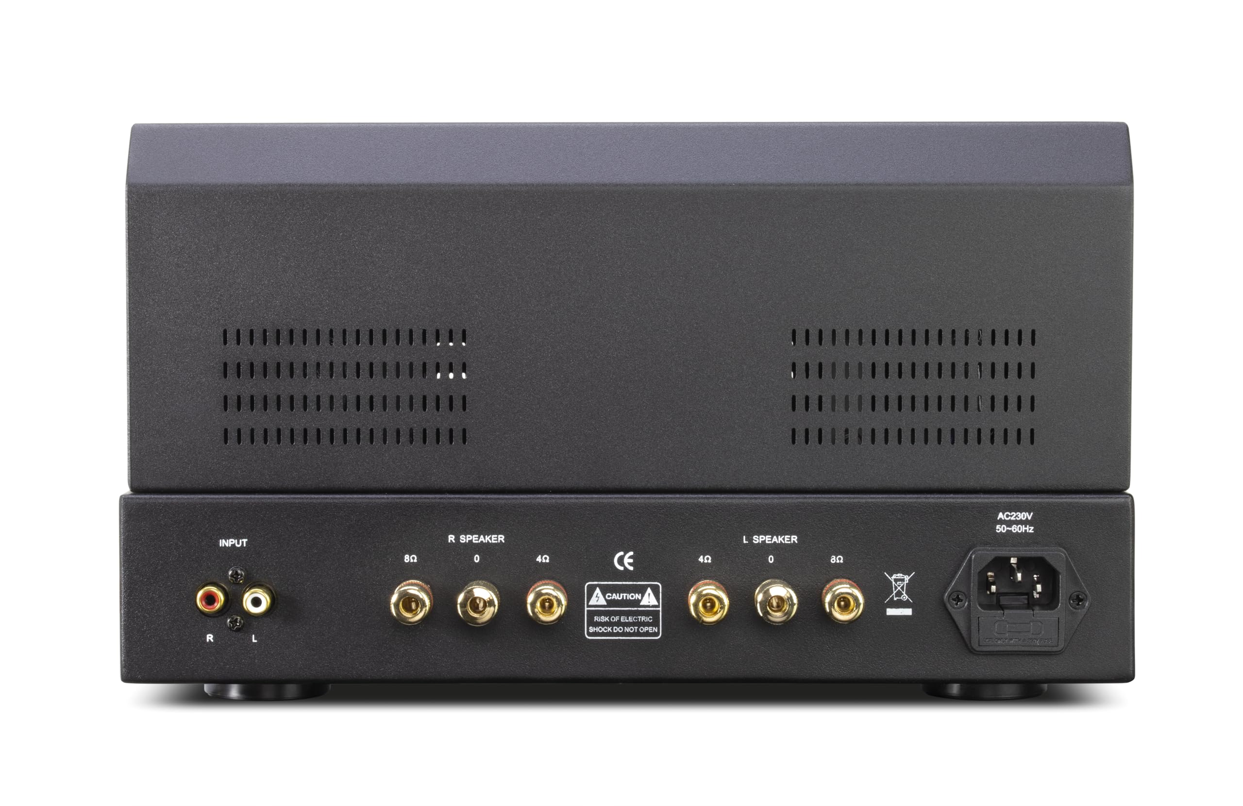 Dynavox Röhrenvollverstärker VR-20 schwarz, HiFi-Verstärker für warmen Röhren-Sound, Vintage-Design mit abnehmbaren Schutzgitter