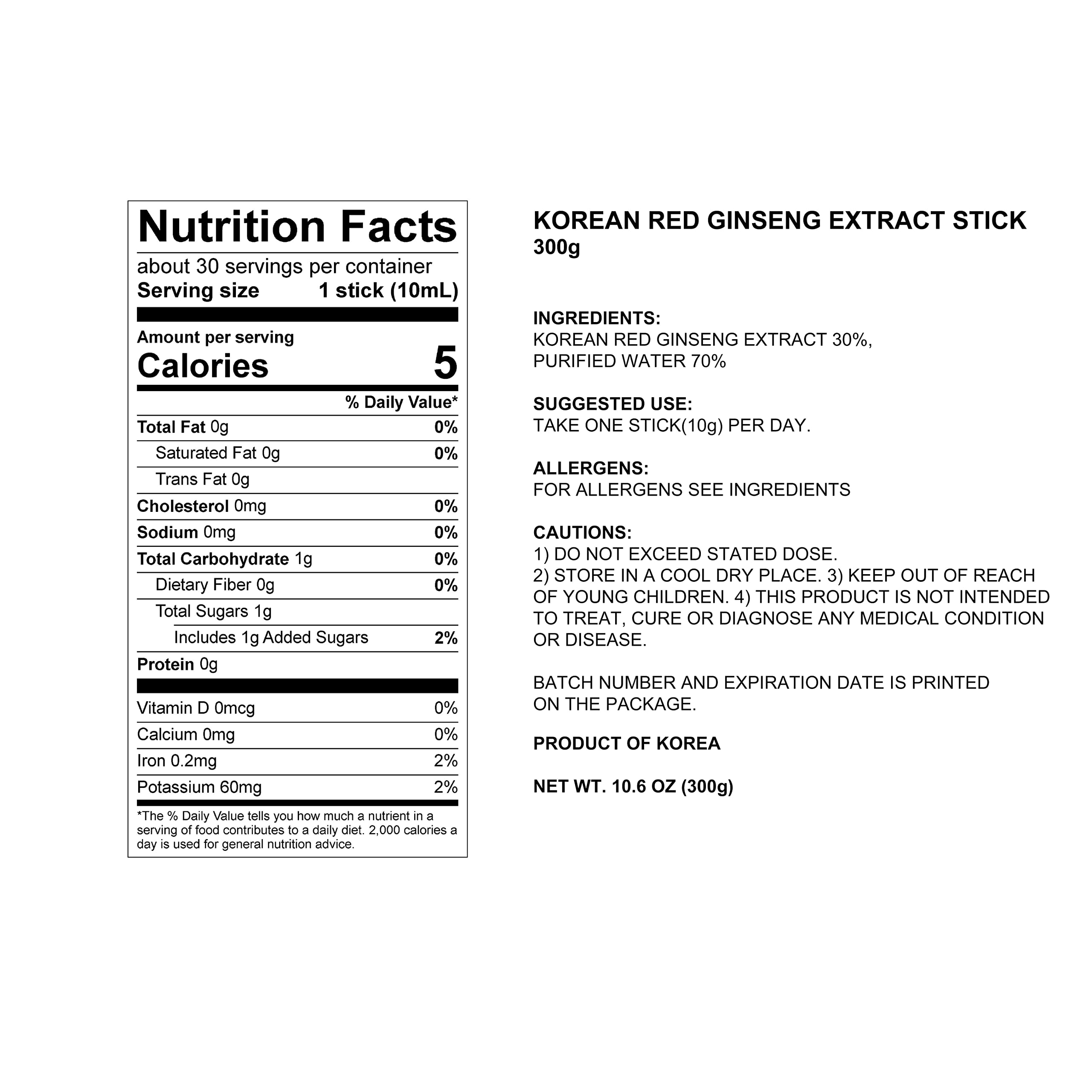 Pocheon Korean Red Ginseng Extracto, 30% de extracto de ginseng, paquetes individuales para servir – 30 varillas (10 ml x 30), soporte inmune natural, disponible como té