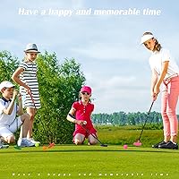 Vista 6 de Hiboom Paquete de 4 Putters de Golf para Hombres y Mujeres Putter de Mini Golf de Dos Vías con 4 Pelotas Longitud Ajustable Putter para Niños a