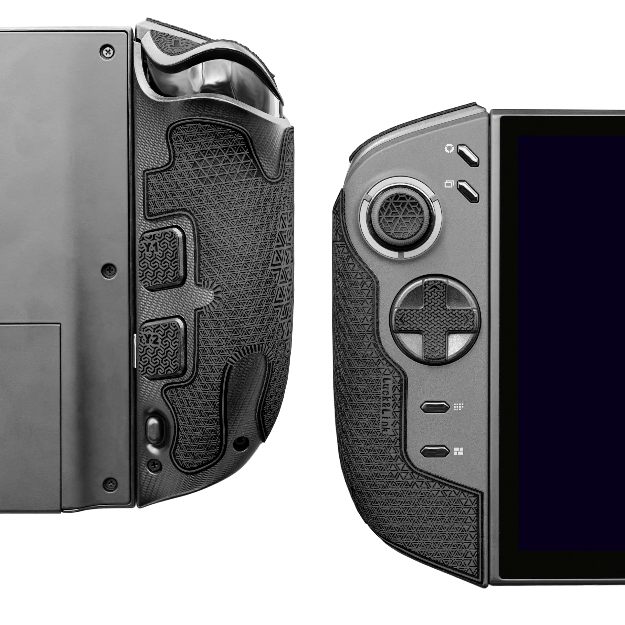 Luck&Link Controller Grip For Legion Go 2, Textured Skin kit,Anti-Skid Sweat-Absorbent Controllers Handle Grips, Buttons,Triggers,D-pad (Ultra - Obsidian Black) - Windows - 4