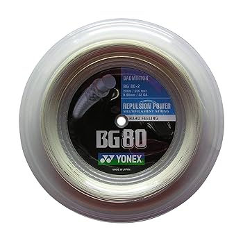 Amazon | Yonex BG80 Badminton String - 200m Reel by Yonex