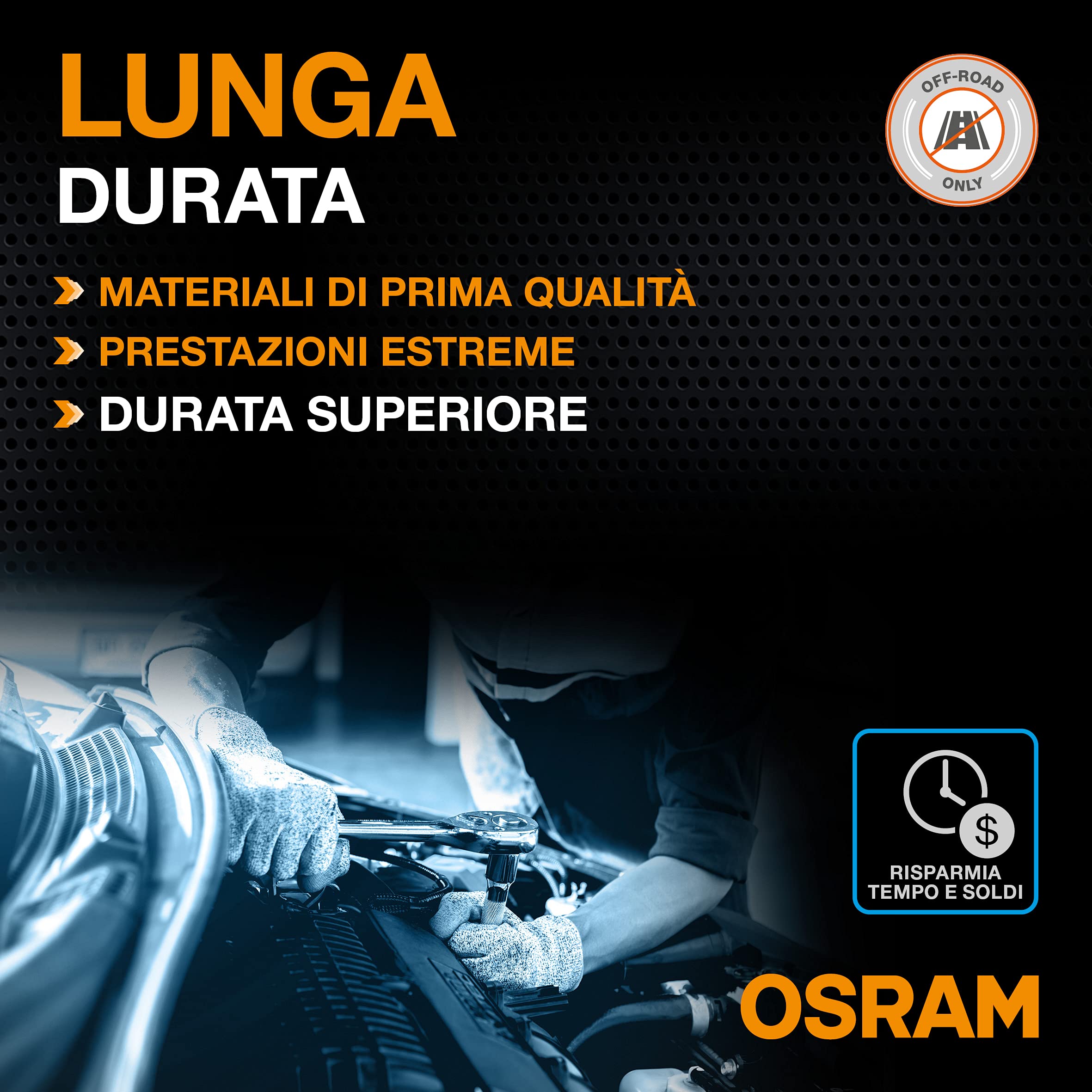 OSRAM LEDriving XTR, ?H7 lampade per fari, luce LED bianca fredda, solo fuoristrada, 64210DWXTR, scatola (2 lampade)