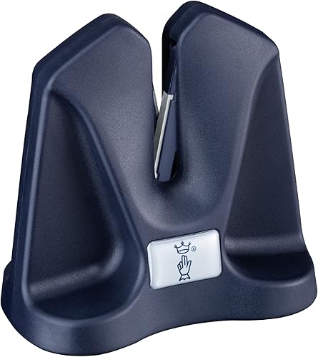 Miniatura 1 de Opinel Afilador manual, herramienta portátil compacta de mantenimiento y afilado de cuchillos, ángulo autoajustable, base acolchada de silicona,