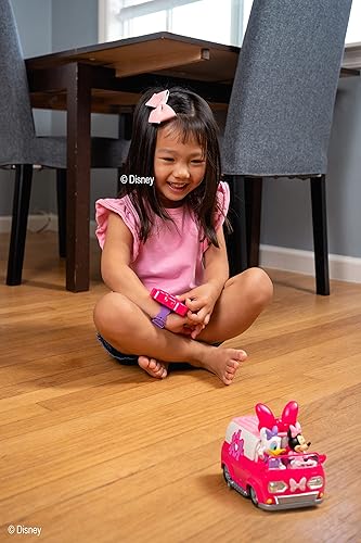 Miniatura 3 de Jada Toys Disney Junior Minnie Mouse Happy Helper Van RC, rosa/blanco