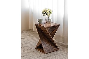 Exotic Handcrafted Mango Wood Accent Table