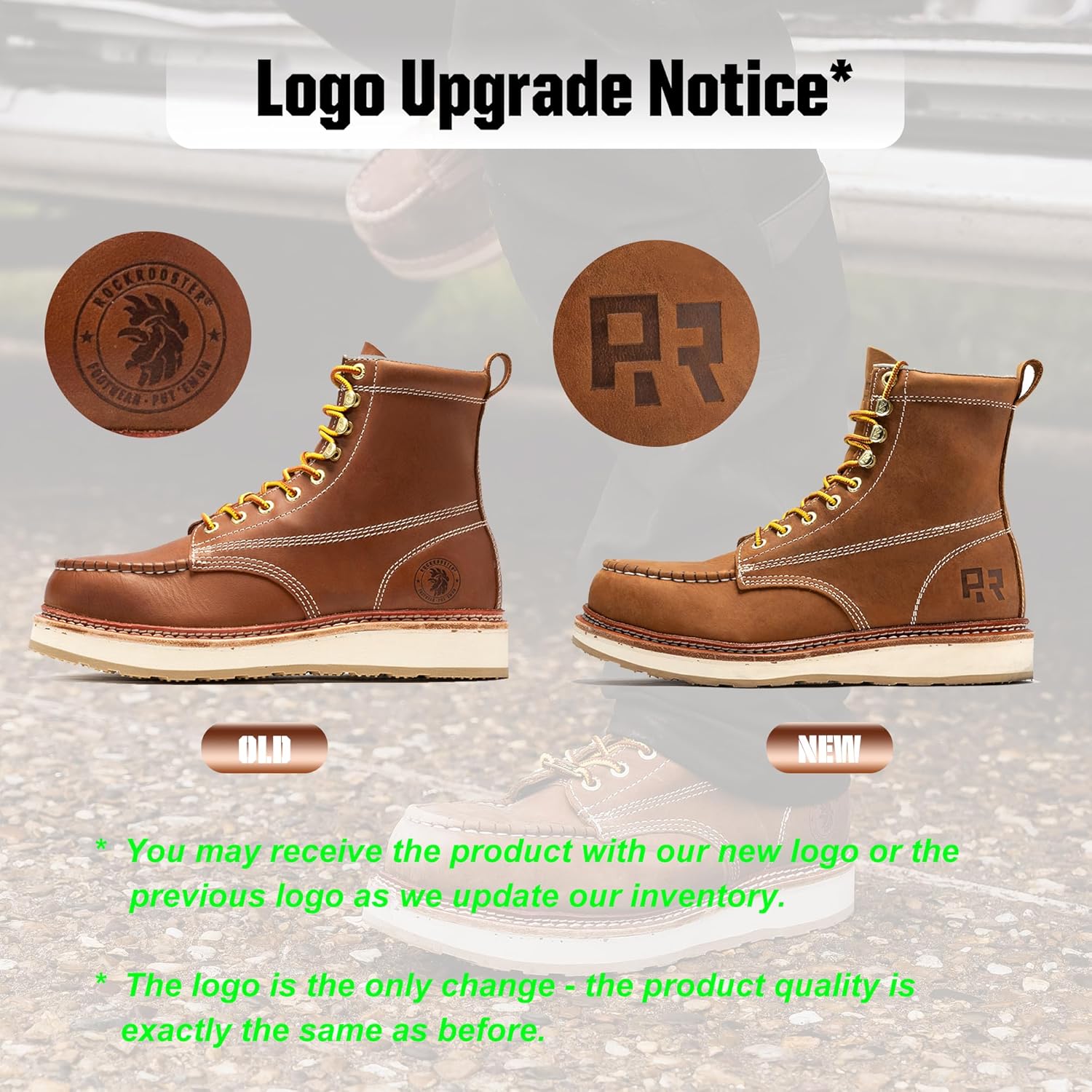 ROCKROOSTER Norwood - Steel Toe Work Boots for Men VAP621 - Image 3