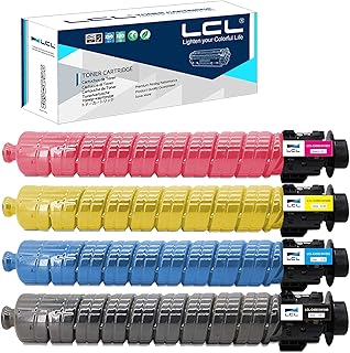LCL Compatible for Ricoh 841849 841852 841851 841850 Aficio MP C4503 MP C5503 MP C6003 C4503 MP C5503 Lanier MP C6003 Savin MP C4503 Savin MP C5503 Savin MP C6003 (4-Pack,Black,Cyan,Magenta,Yellow) Toner Cartridge for Ricoh Aficio MP C4503 MP C5503 MP C6003 C4503 MP C5503 Lanier MP C6003 Savin MP C4503 Savin MP C5503 Savin MP C6003 MP C3004ex MP C3504ex MP C4504 MP C4504 ex MP C4504ex MP C6004 MP C6004 ex MP C6004ex