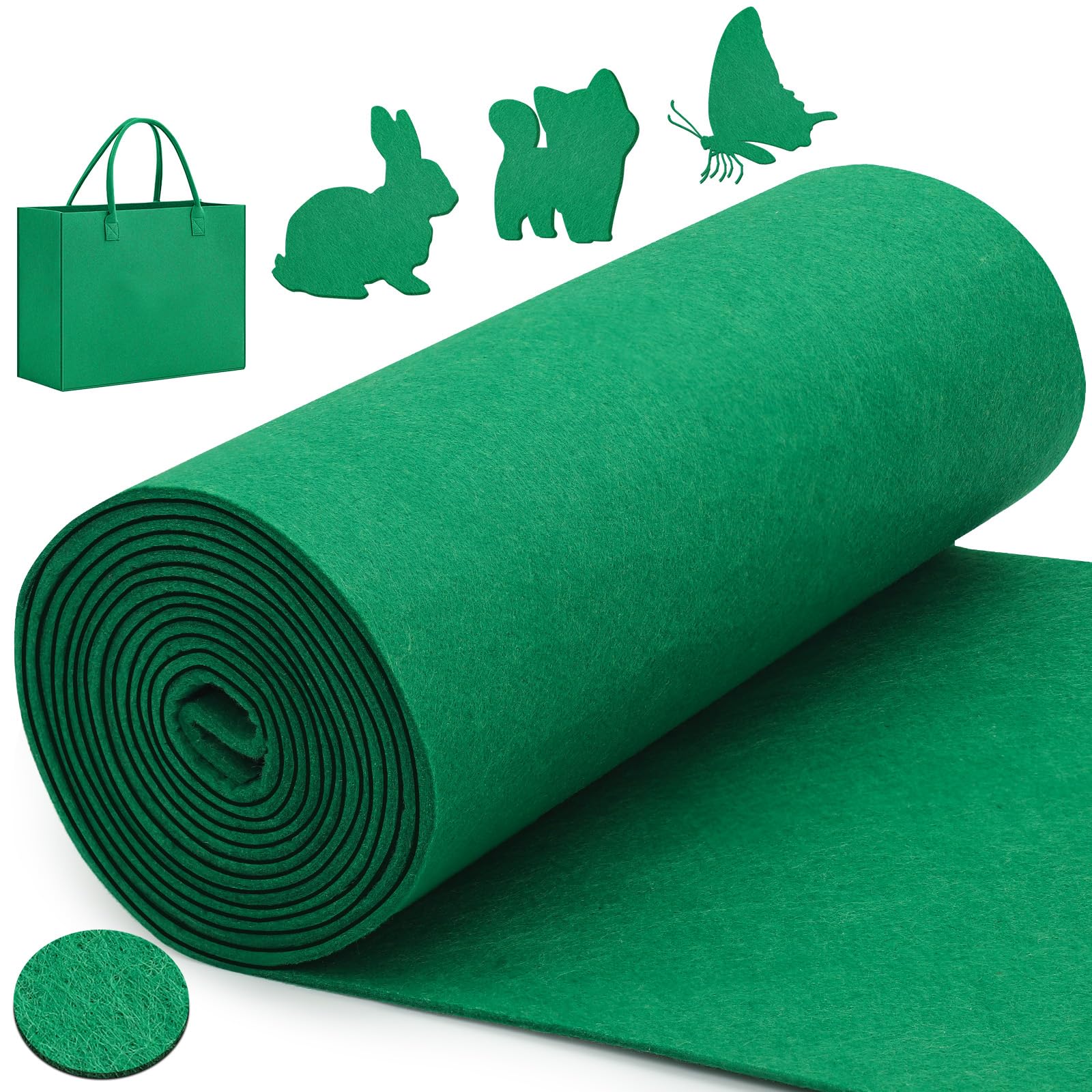 Panno Lenci E Feltro Votoko Rotolo Di Feltro In Poliestere, 30 Cm X 300 Cm X 3 Mm, Per Fai Da Te, Borsa Per Il Fai Da Te, Patchwork, Cucito, Artigianato, Feltro